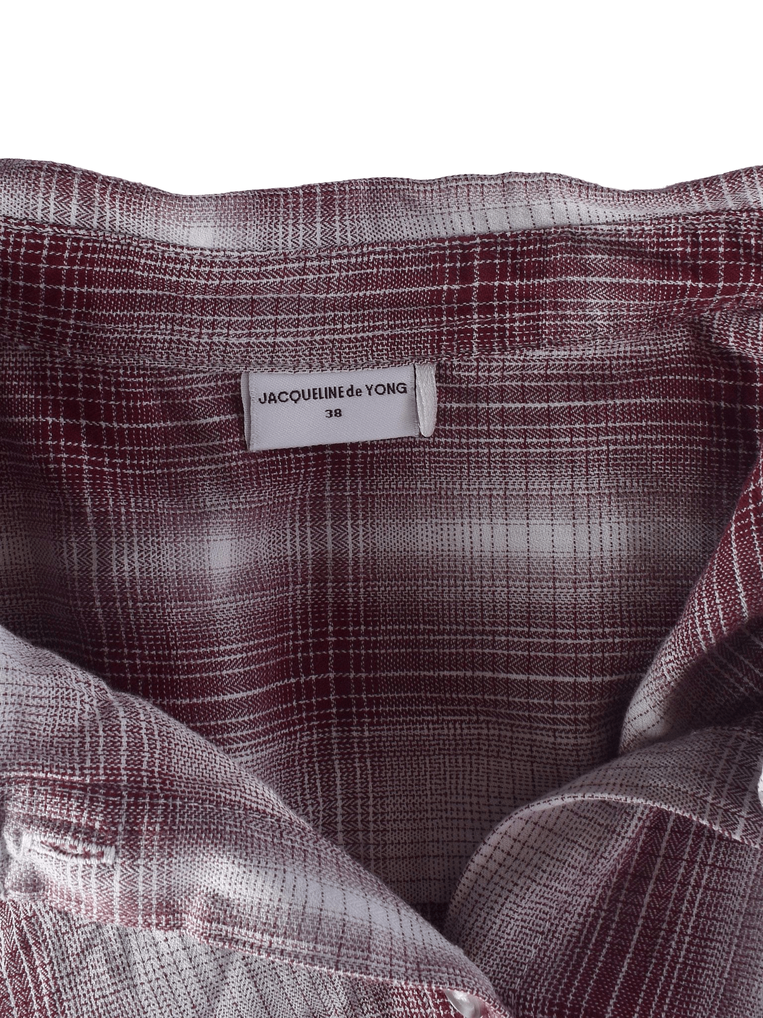 Jacqueline De Yong Skjortekjole - 38 / Rød / Kvinde - SassyLAB Secondhand
