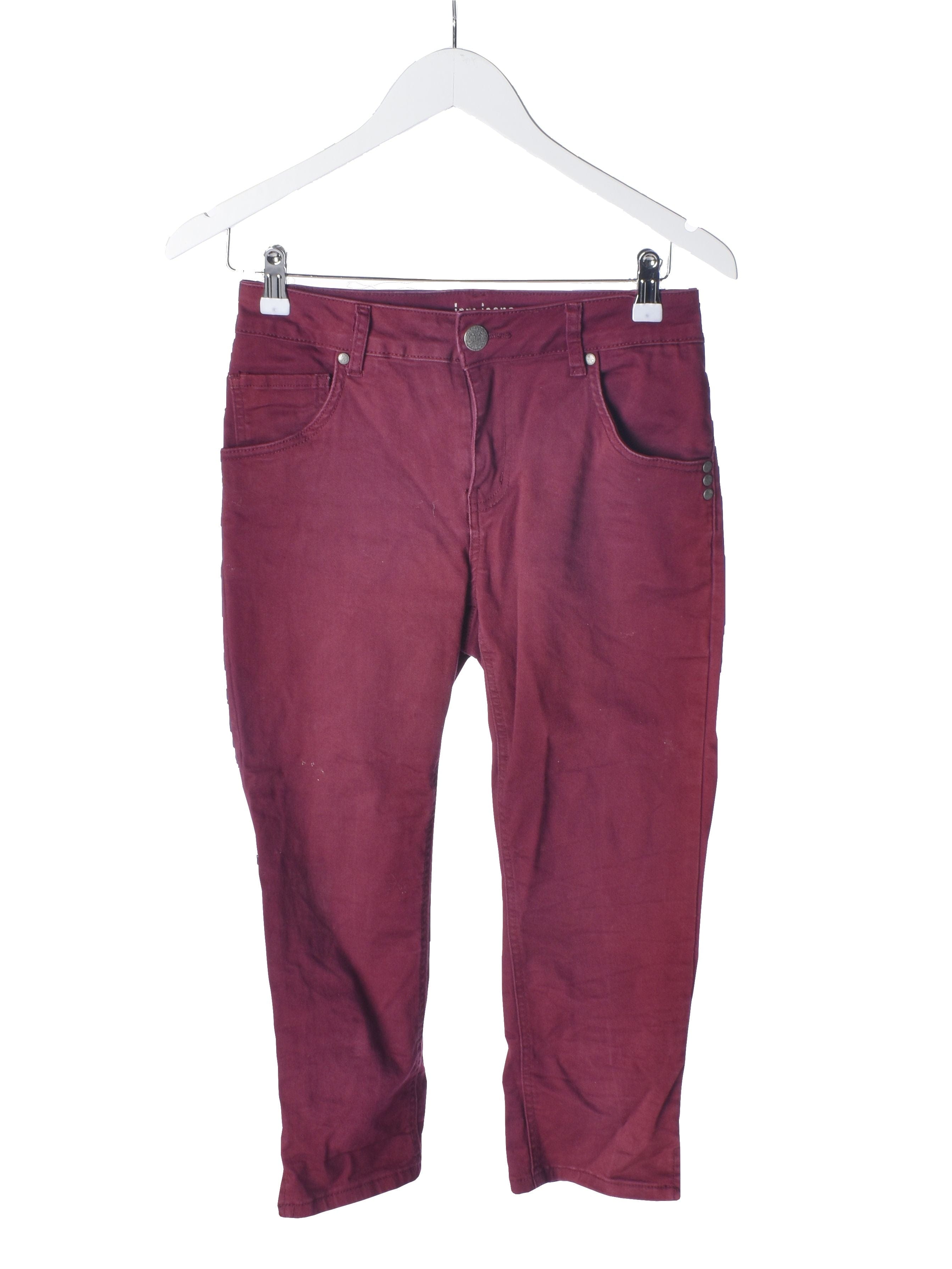 Jam Jeans 3/4 Bukser - 38 / Rød / Kvinde - SassyLAB Secondhand