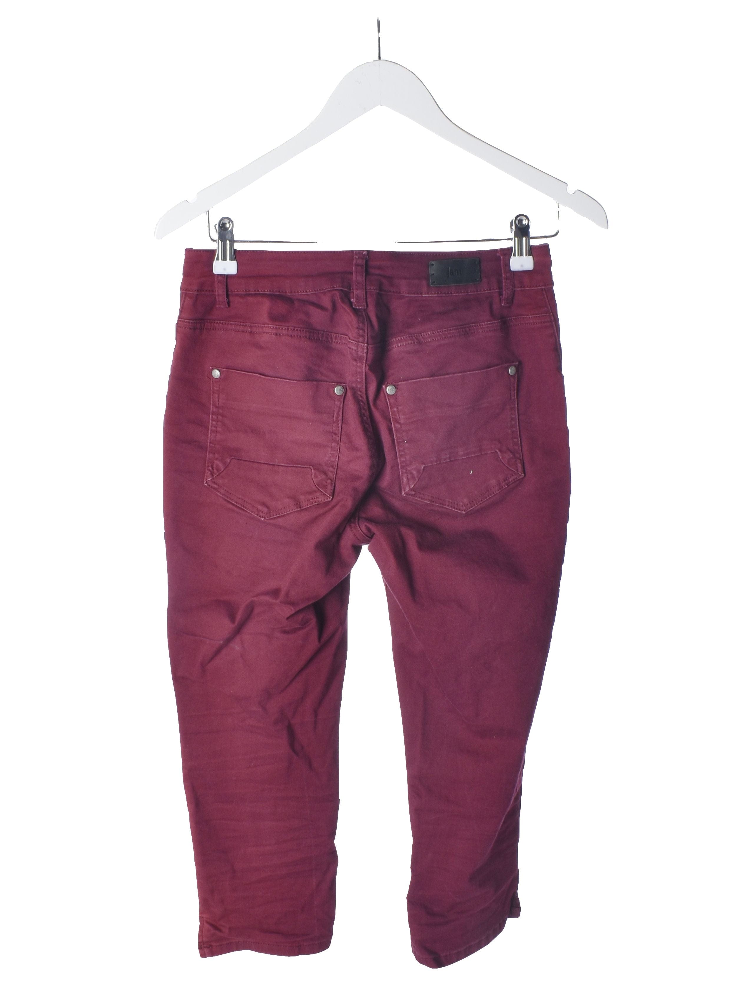 Jam Jeans 3/4 Bukser - 38 / Rød / Kvinde - SassyLAB Secondhand