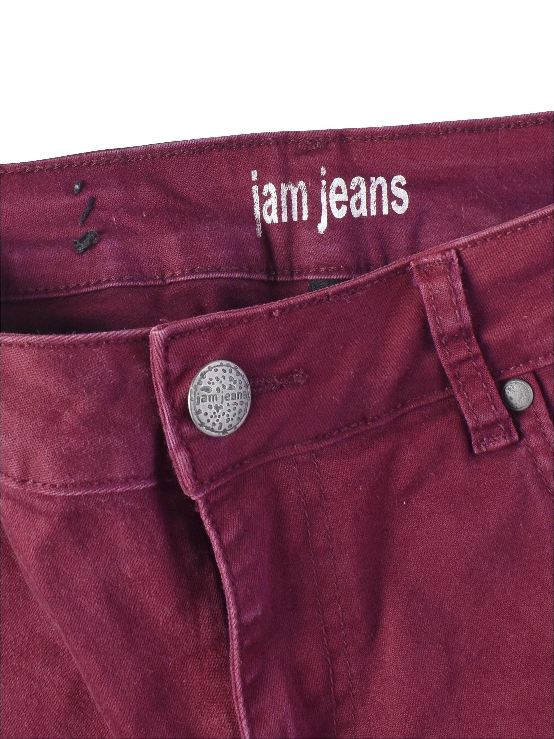 Jam Jeans 3/4 Bukser - 38 / Rød / Kvinde - SassyLAB Secondhand