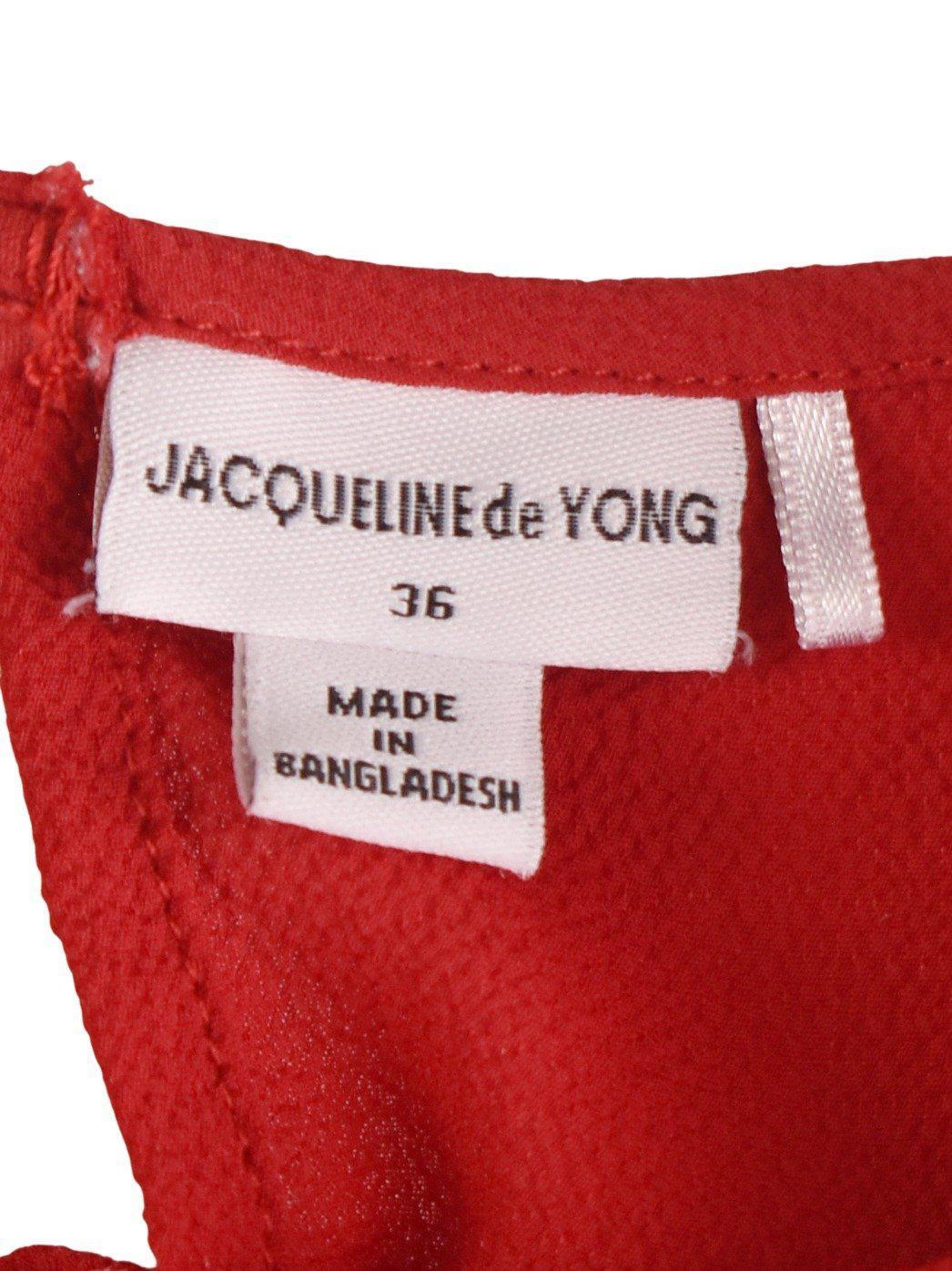 Jaqueline de young Bluse - 36 / Rød / Kvinde - SassyLAB Secondhand