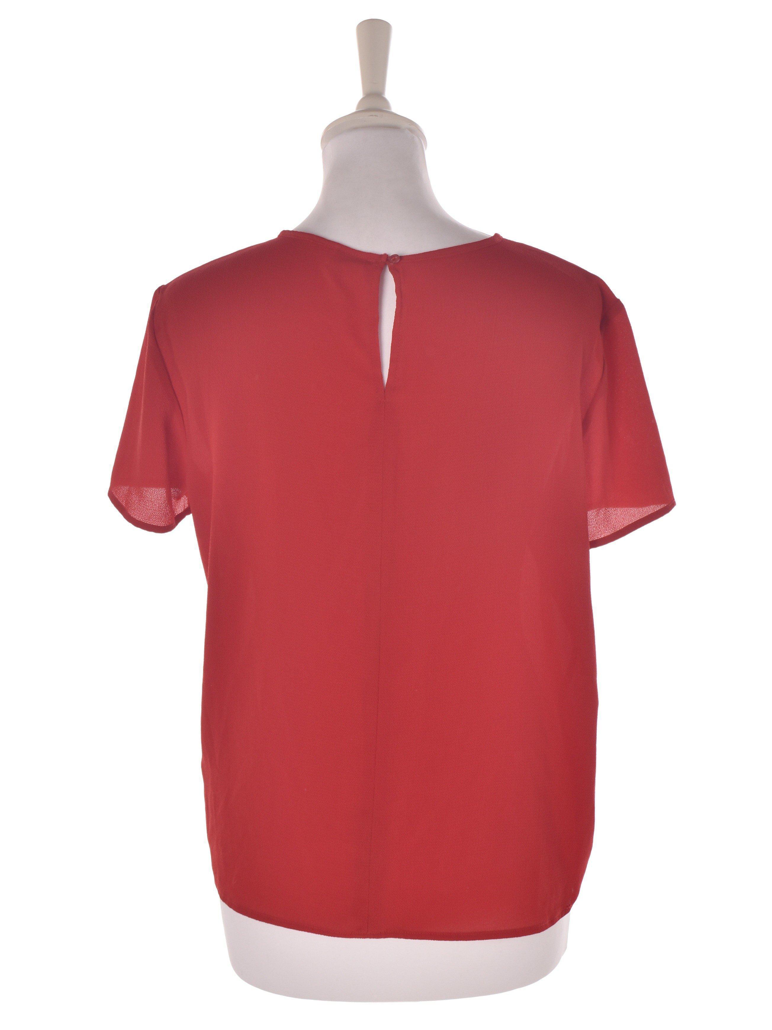 Jaqueline de young Bluse - 36 / Rød / Kvinde - SassyLAB Secondhand