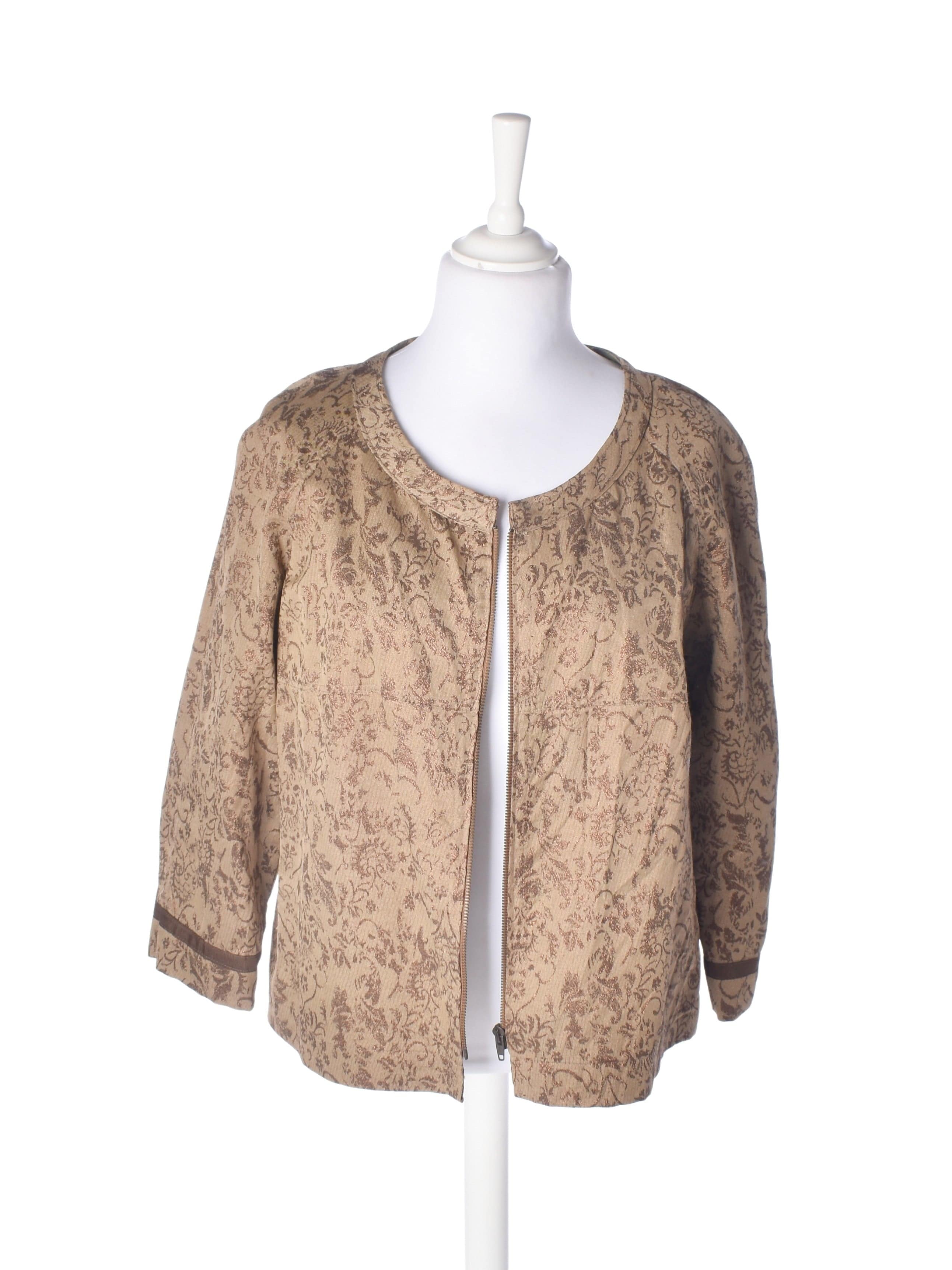 Joan Gyring Jakke - XL / Brun / Kvinde - SassyLAB Secondhand