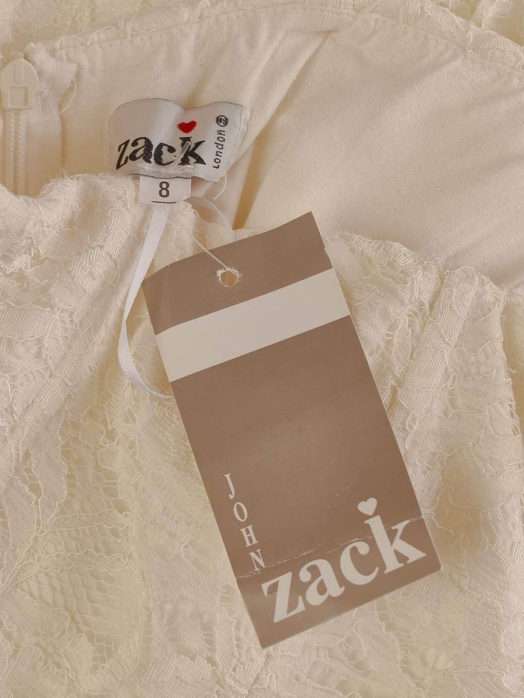 John Zack Kjole - 36 / Hvid / Kvinde - SassyLAB Secondhand