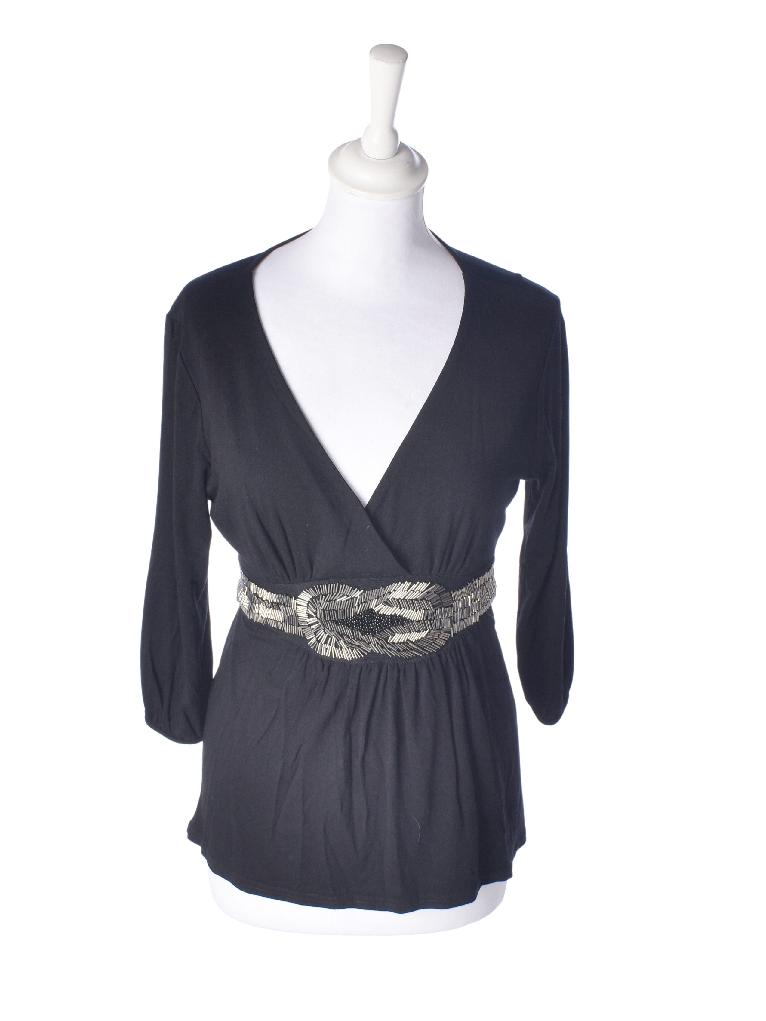 Jus d'Orange Bluse - S / Sort / Kvinde - SassyLAB Secondhand