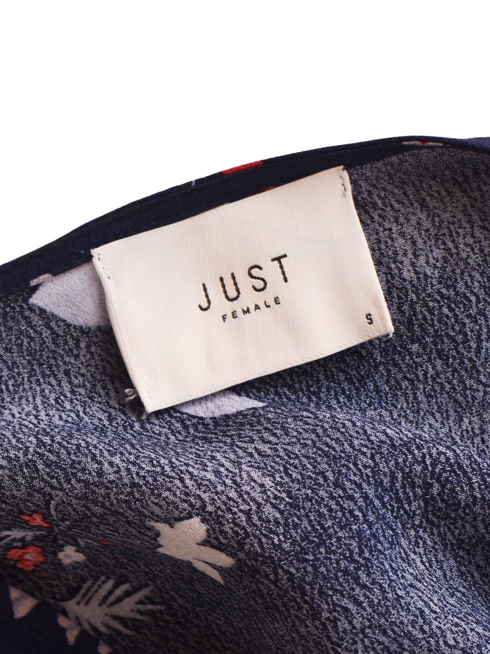 Just Female Kjole - S / Blå / Kvinde - SassyLAB Secondhand