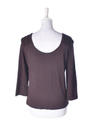 K'Å Bluse - 38 / Brun / Kvinde - SassyLAB Secondhand