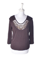 K'Å Bluse - 38 / Brun / Kvinde - SassyLAB Secondhand