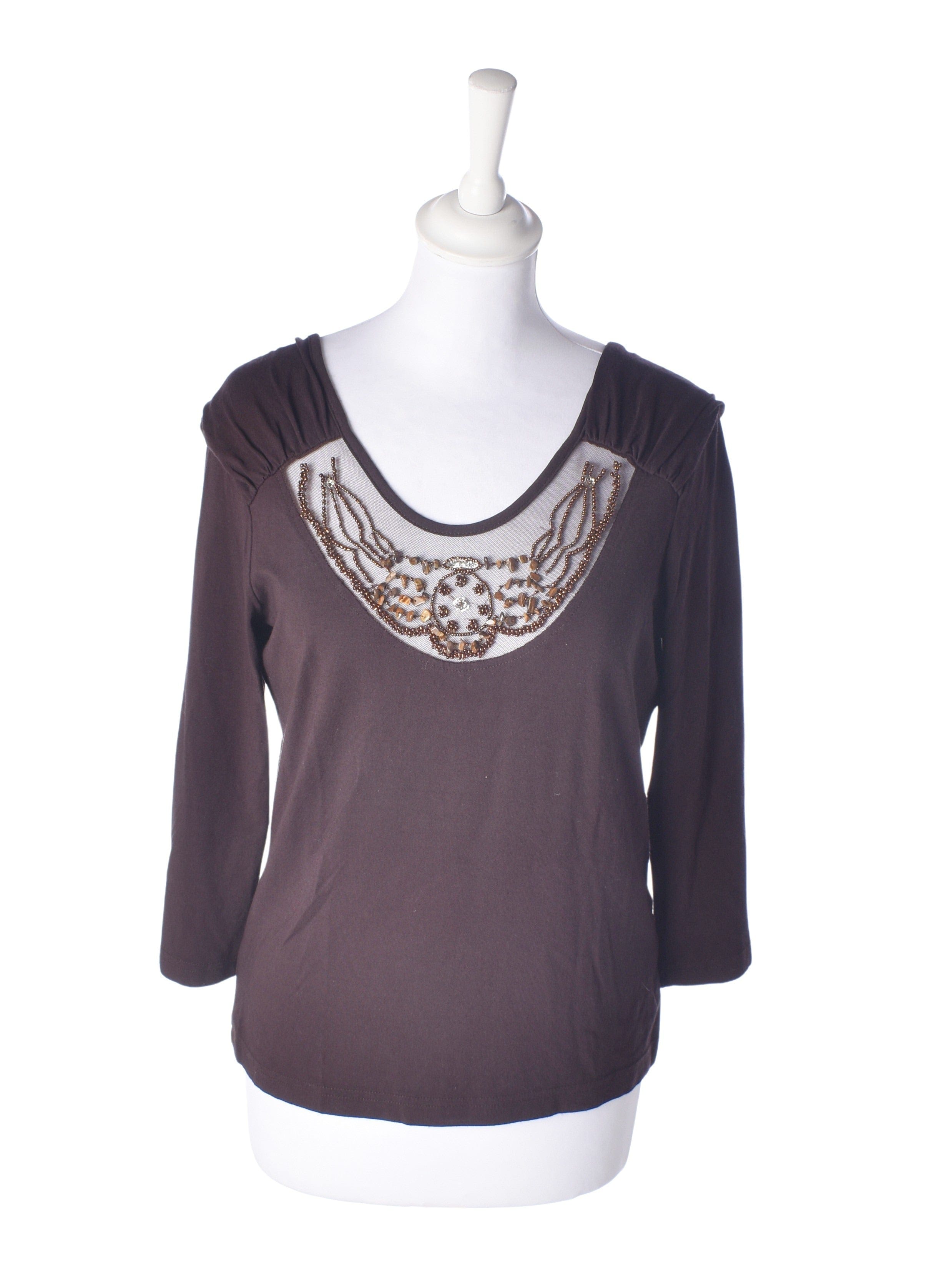 K'Å Bluse - 38 / Brun / Kvinde - SassyLAB Secondhand