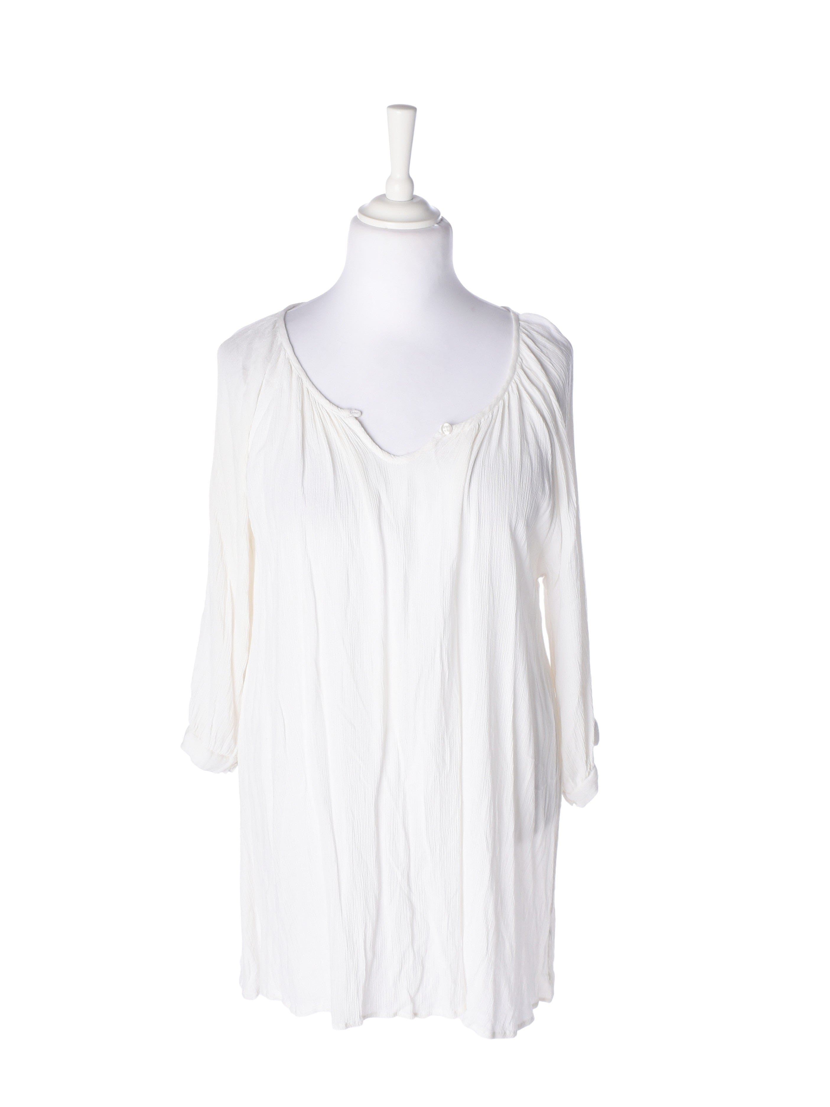 Kaffe Bluse - 44 / Hvid / Kvinde - SassyLAB Secondhand