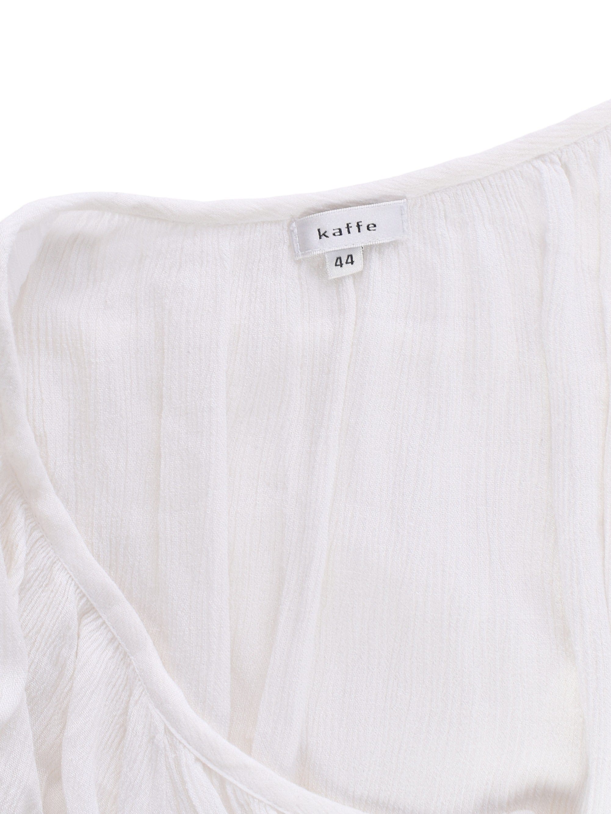 Kaffe Bluse - 44 / Hvid / Kvinde - SassyLAB Secondhand