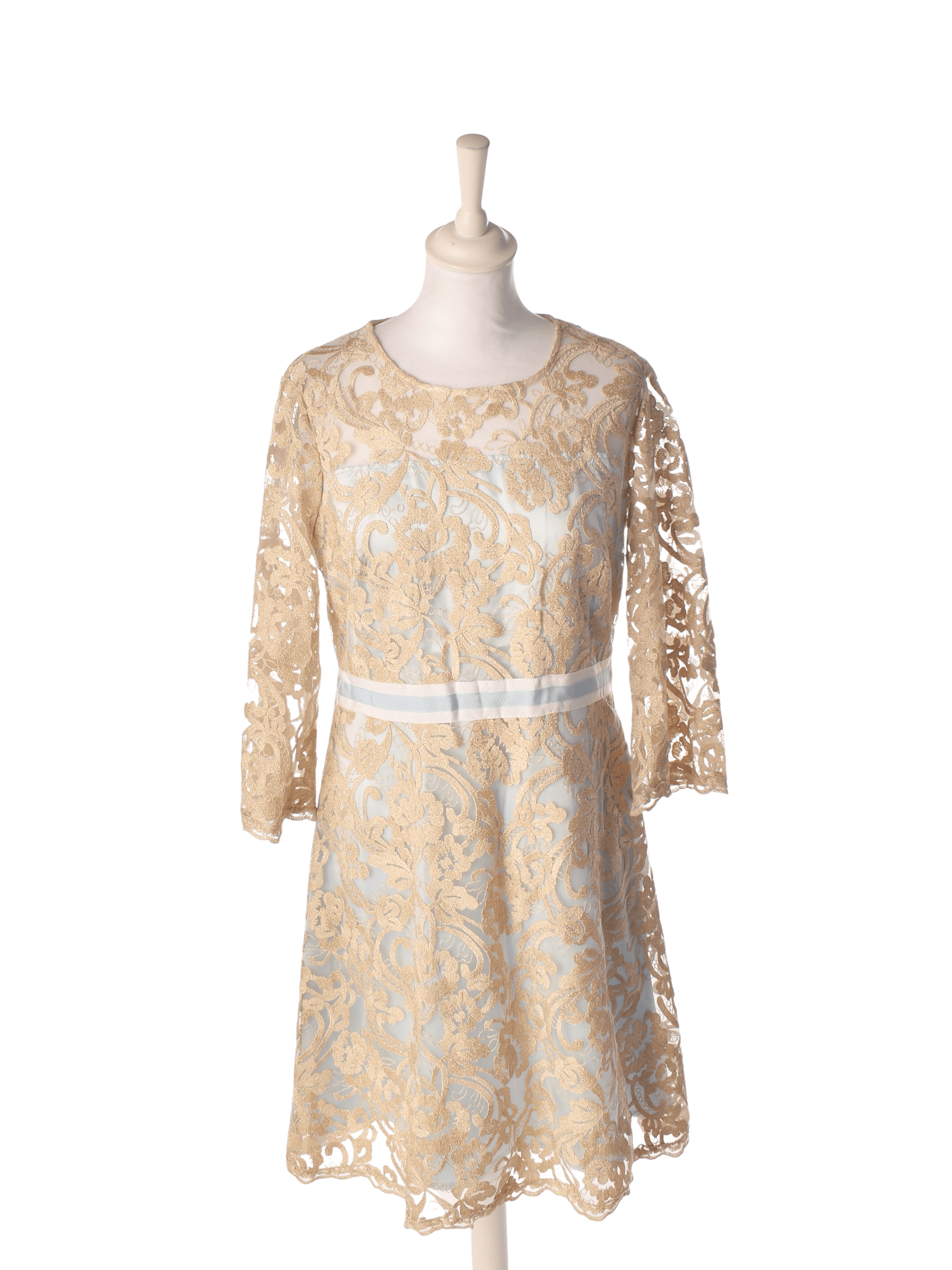 Karen by Simonsen Kjole - 38 / Guld / Kvinde - SassyLAB Secondhand