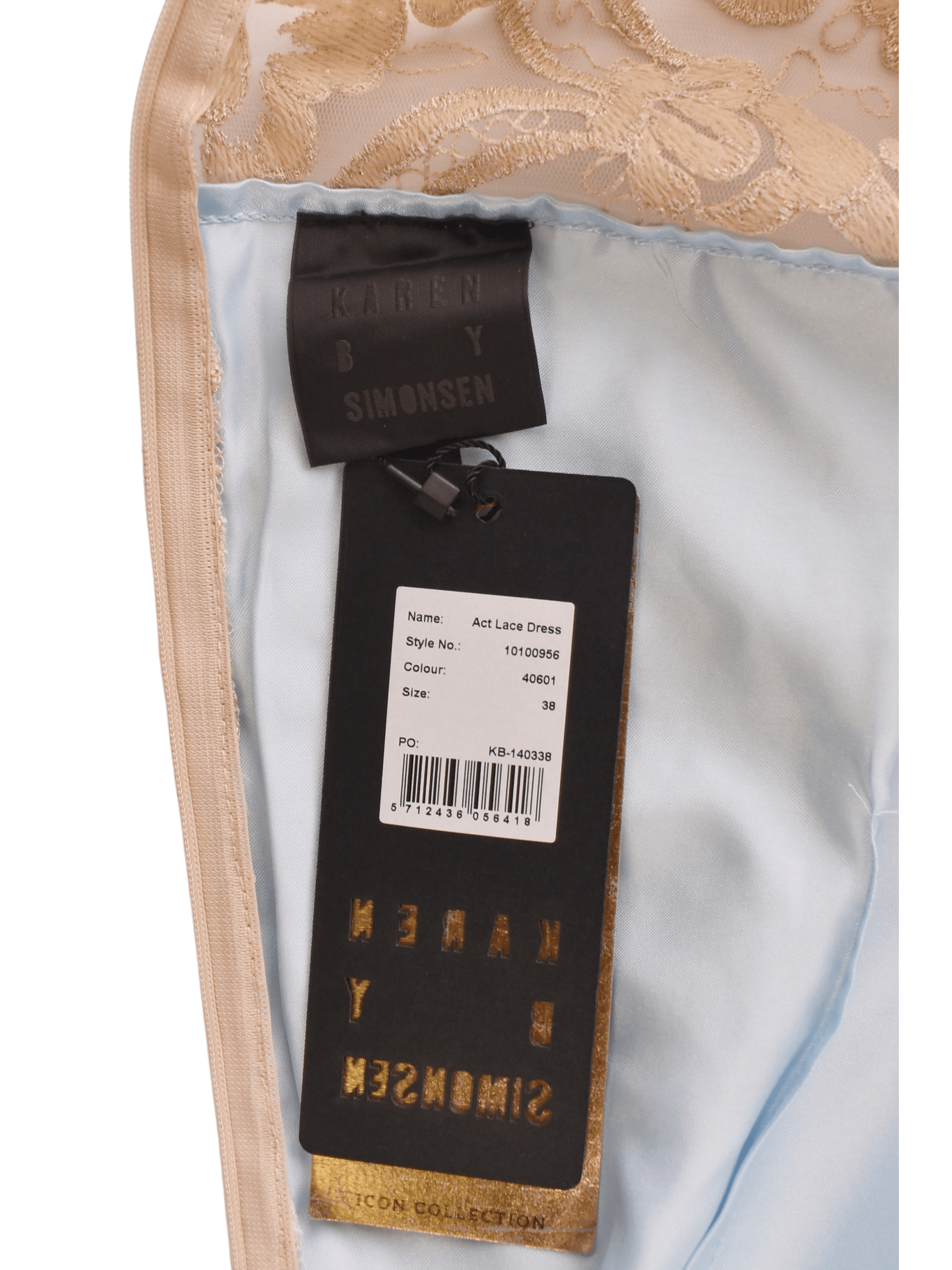 Karen by Simonsen Kjole - 38 / Guld / Kvinde - SassyLAB Secondhand