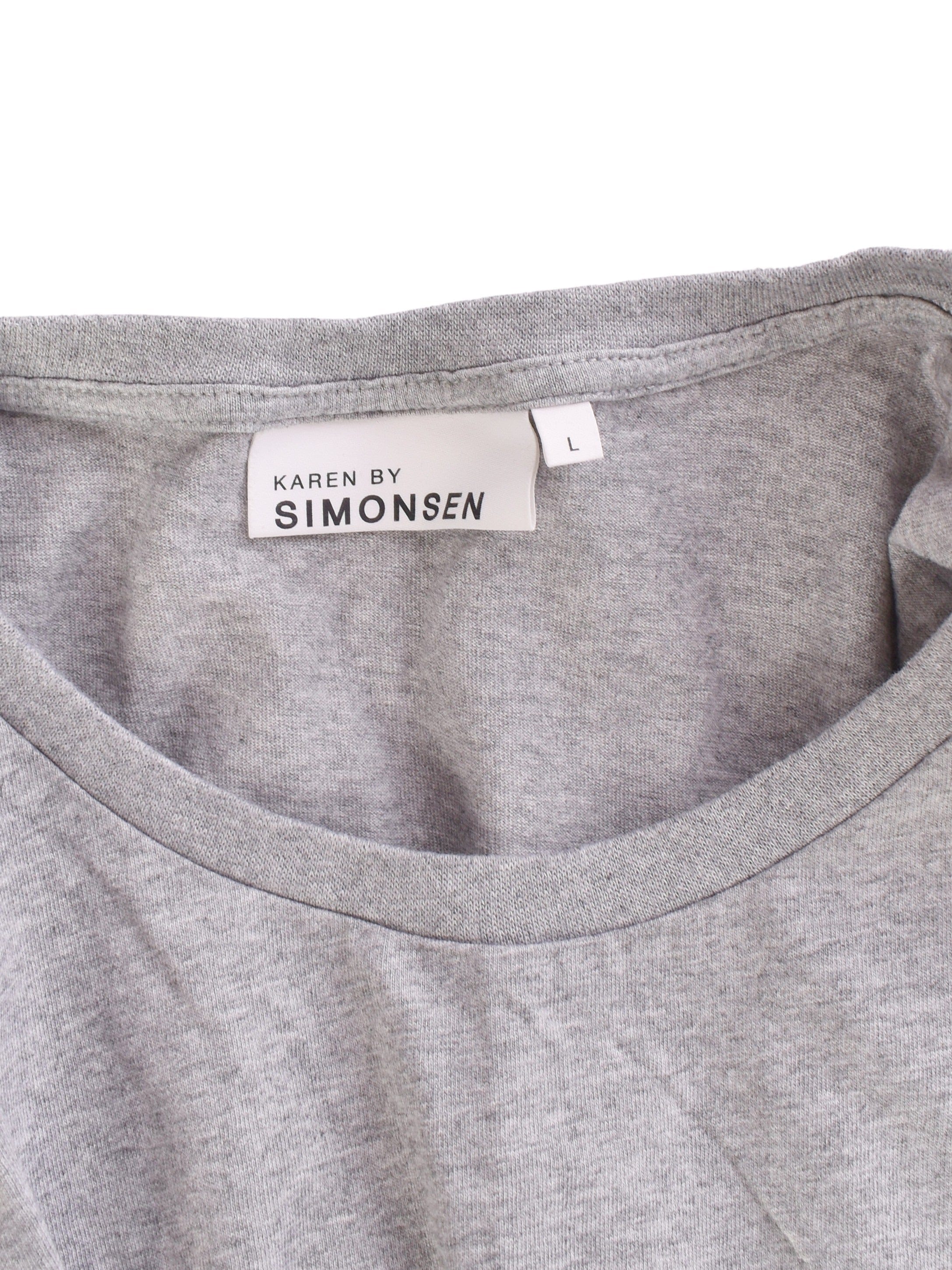 Karen By Simonsen Kjole - L / Grå / Kvinde - SassyLAB Secondhand