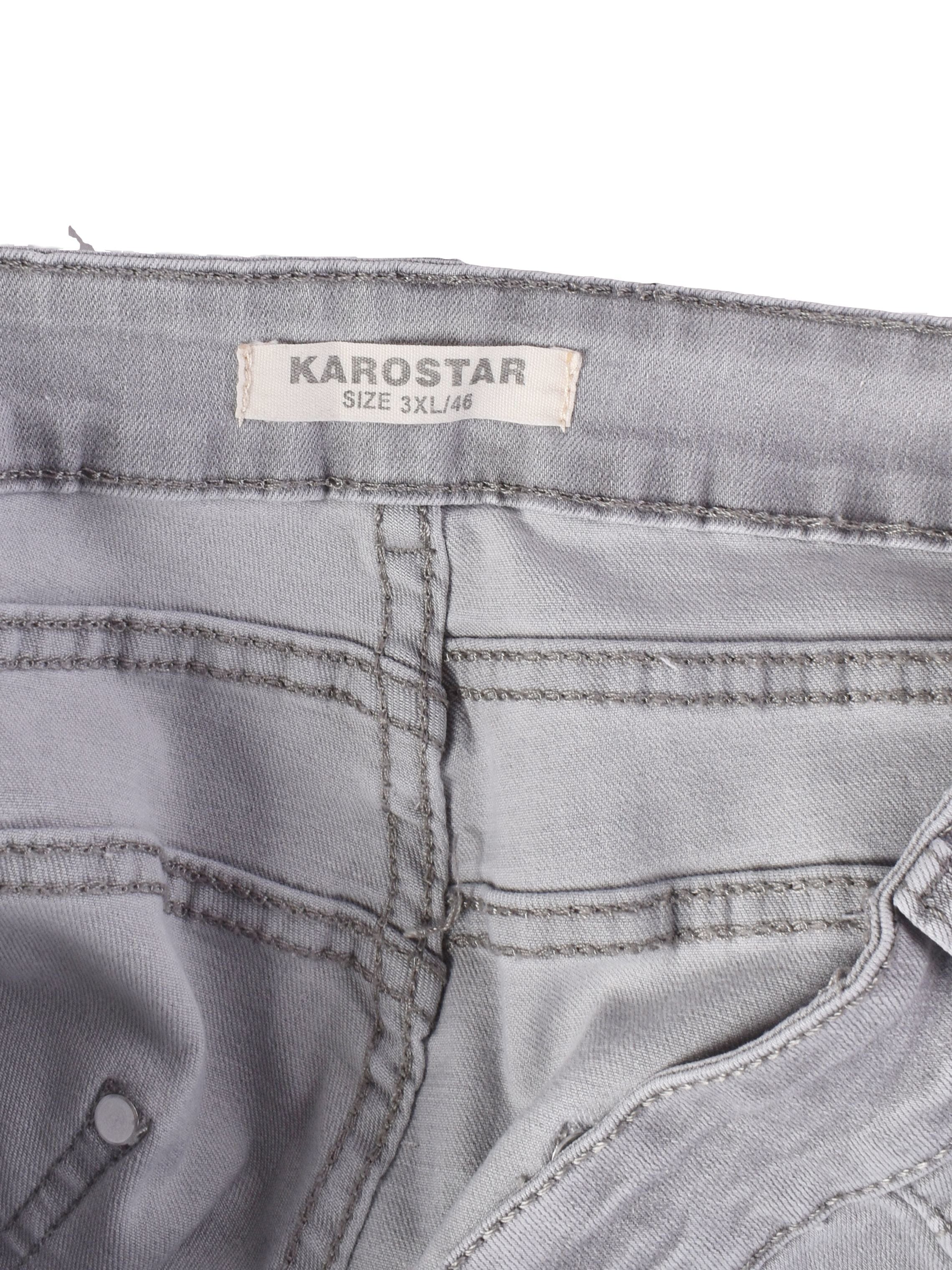 Karostar Jeans - 46 / Grå / Kvinde - SassyLAB Secondhand