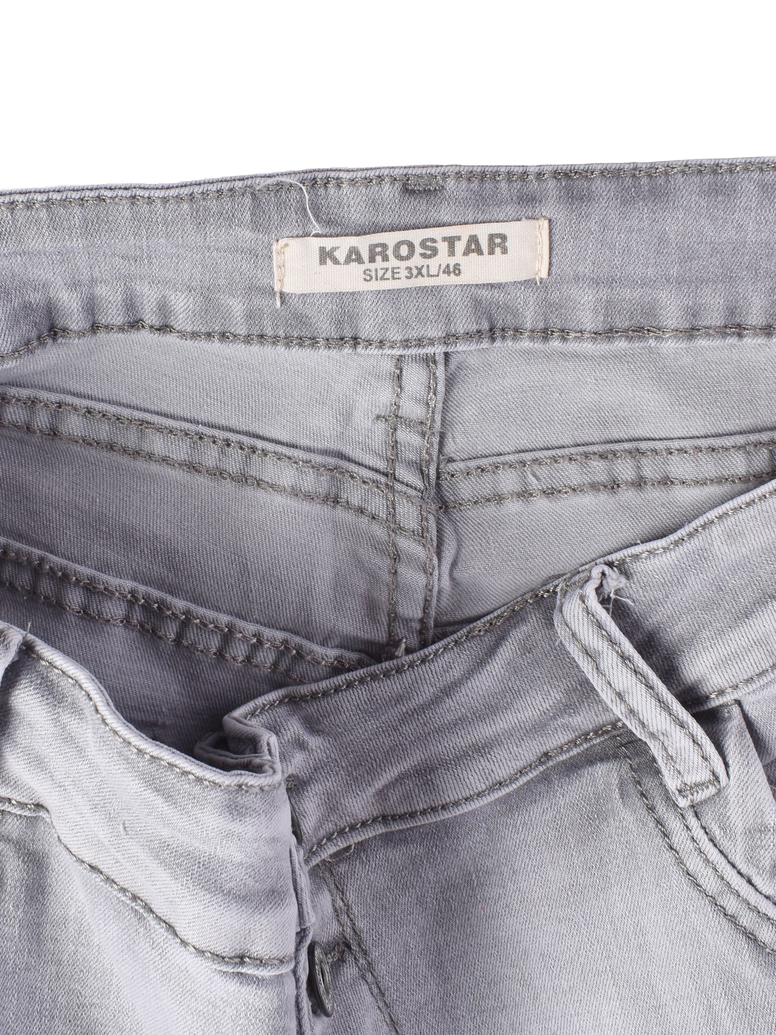 Karostar Jeans - 46 / Grå / Kvinde - SassyLAB Secondhand