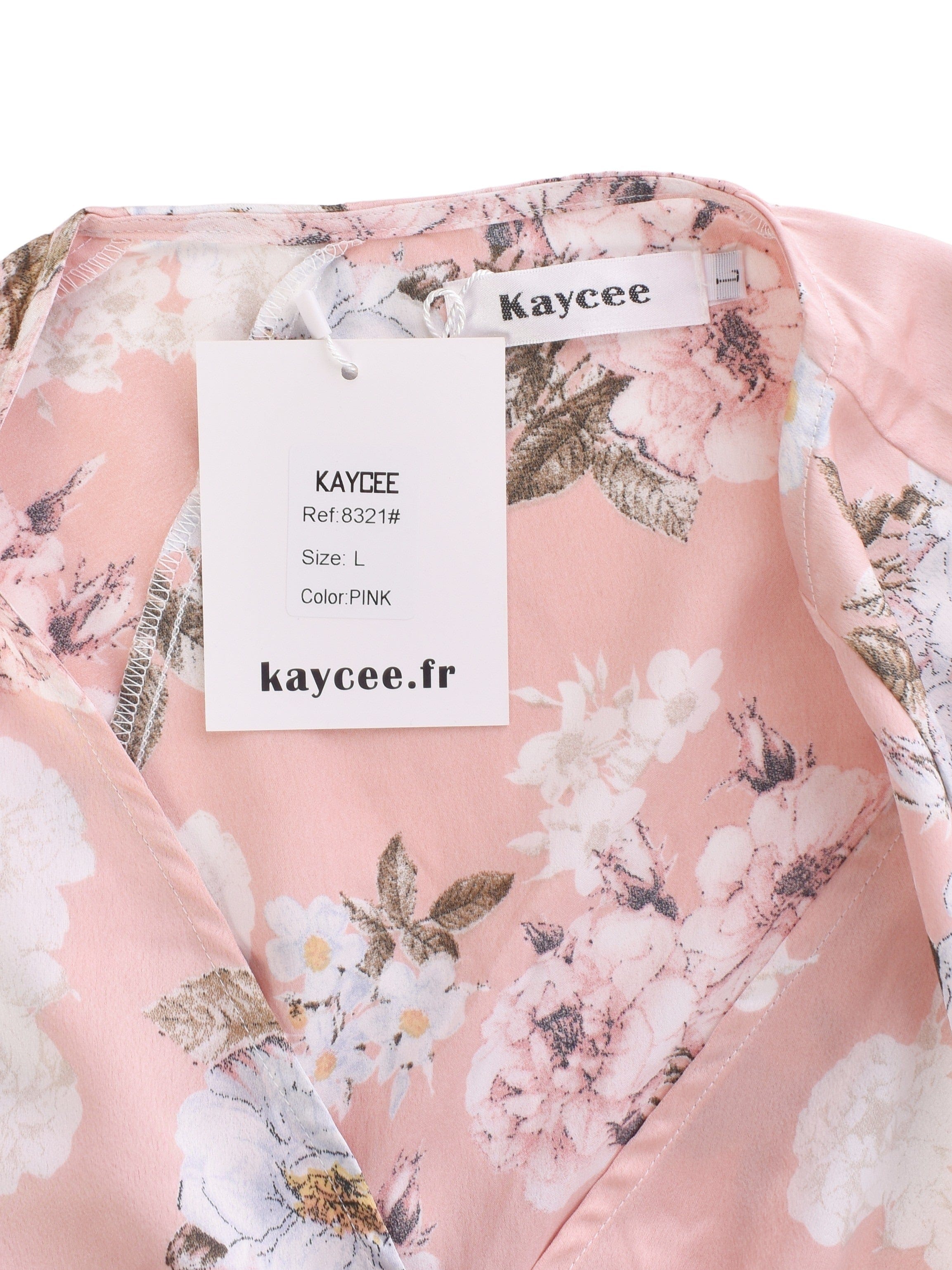 Kaycee Kjole - L / Rosa / Kvinde - SassyLAB Secondhand