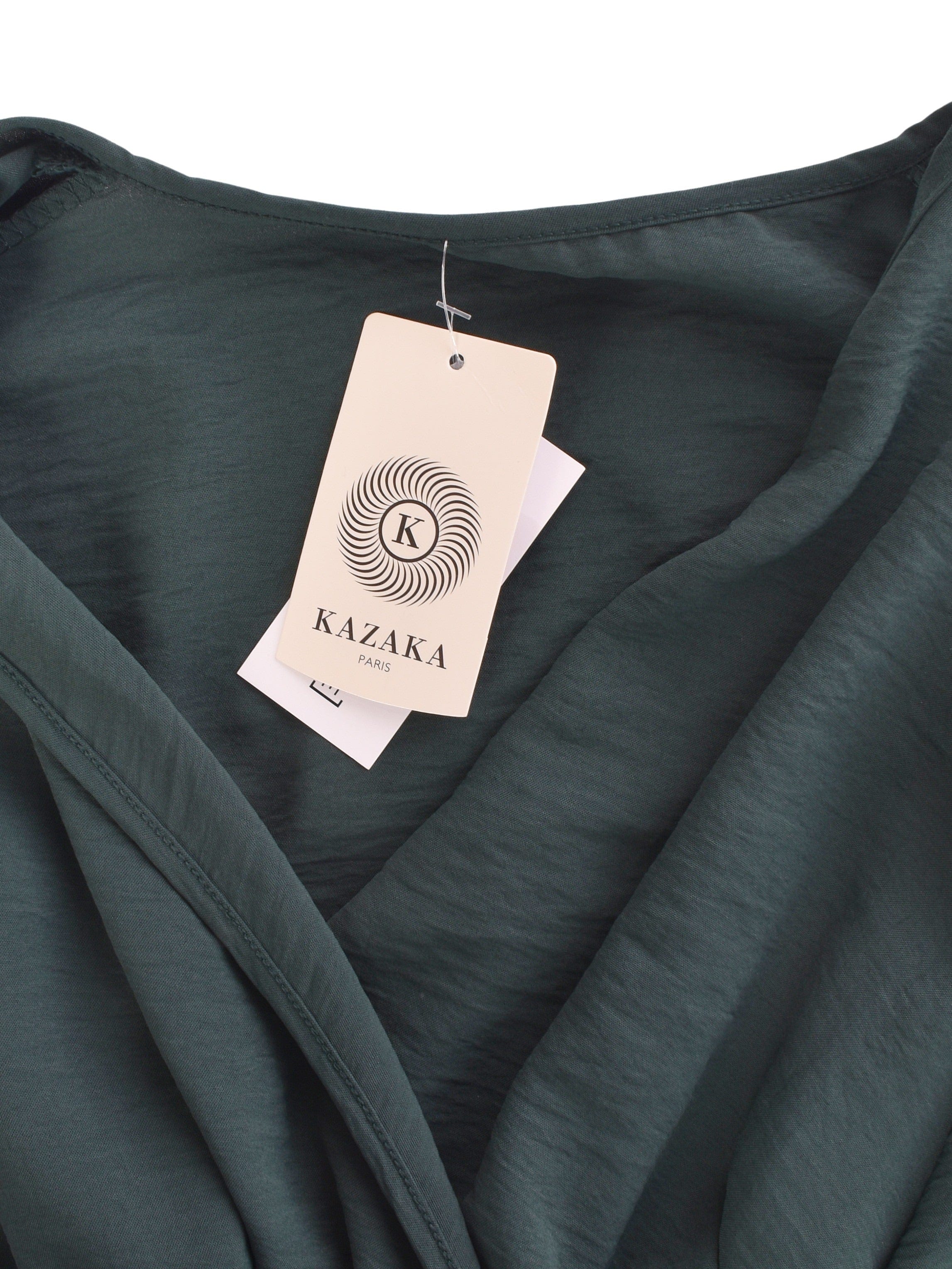 Kazaka Bluse - S/M / Grøn / Kvinde - SassyLAB Secondhand