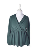 Kazaka Bluse - S/M / Grøn / Kvinde - SassyLAB Secondhand