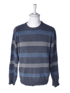 Knowledge Cotton Apparel Sweater - M / Blå / Mand - SassyLAB Secondhand