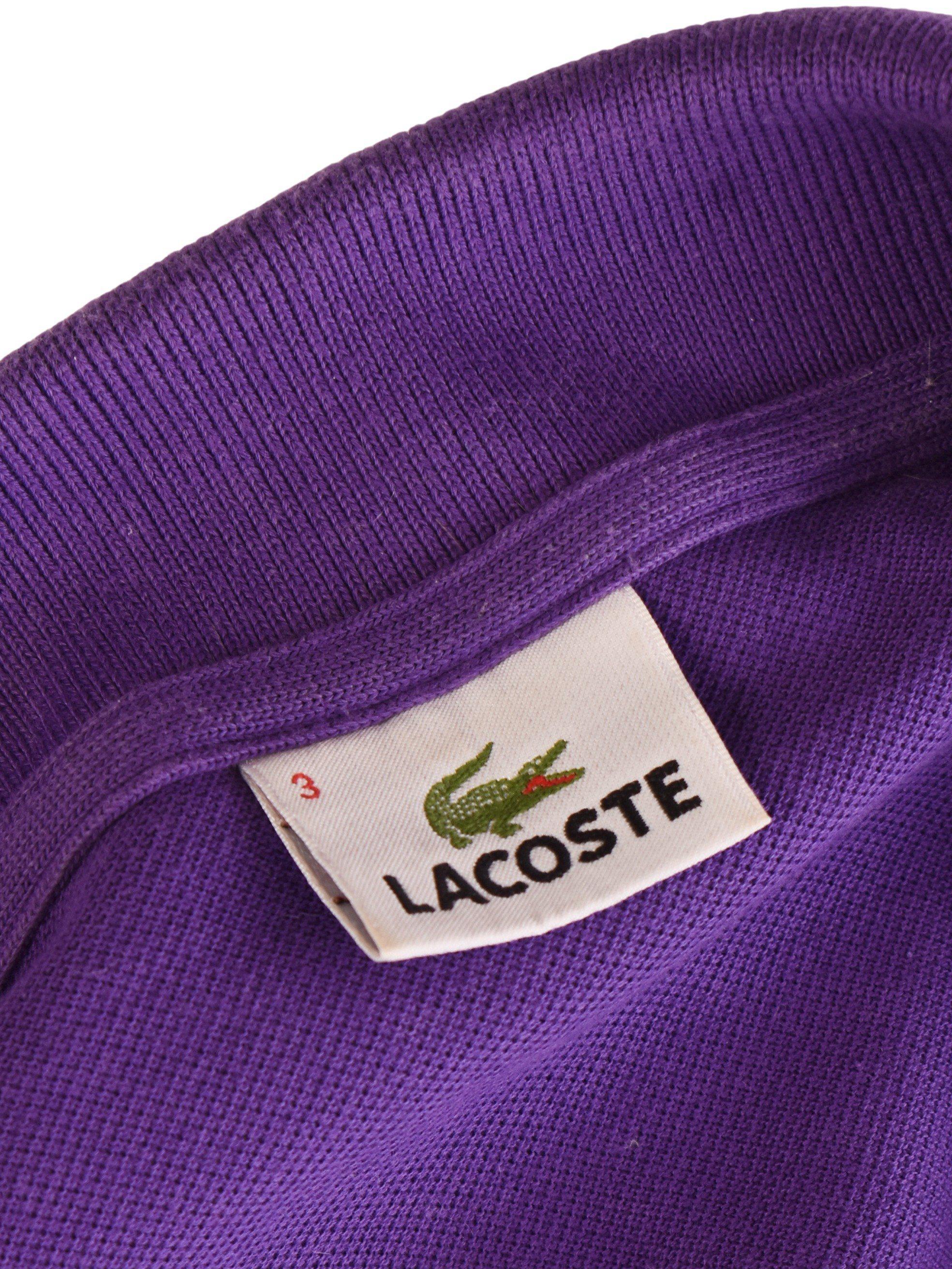 Lacoste T-Shirt - M / Lilla / Mand - SassyLAB Secondhand