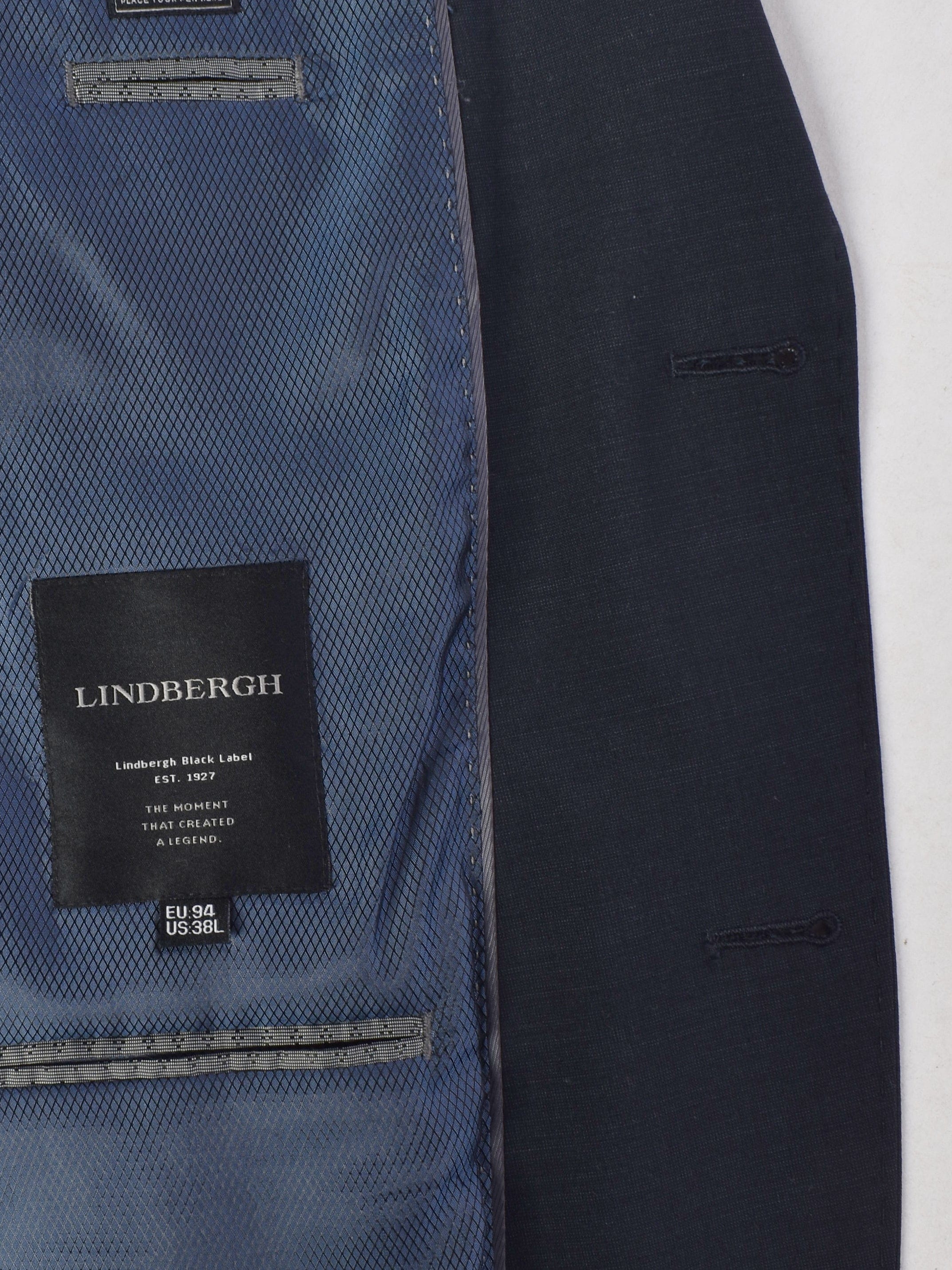 Lindbergh Blazer - M / Blå / Mand - SassyLAB Secondhand
