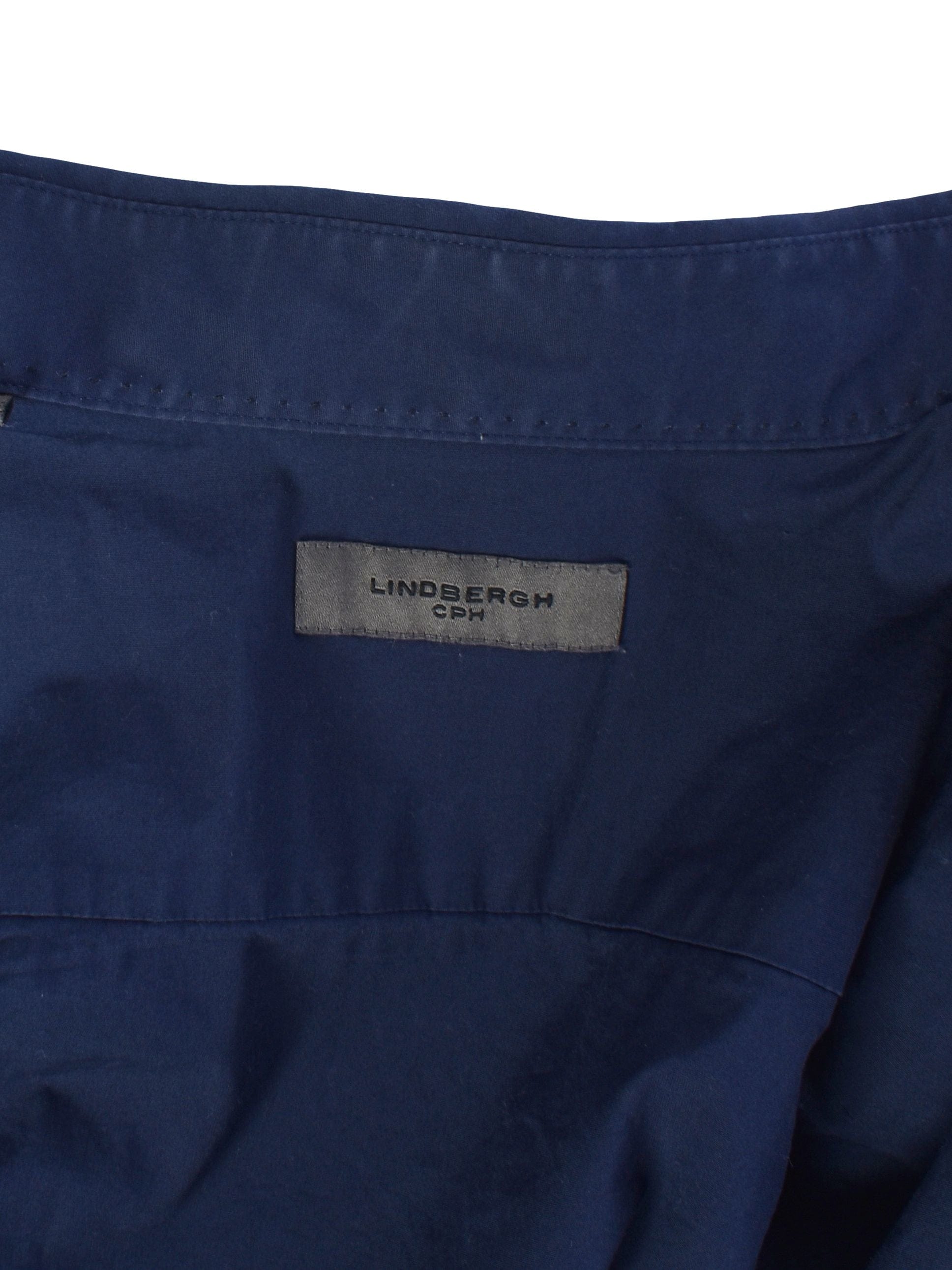 Lindbergh Skjorte - M / Blå / Mand - SassyLAB Secondhand