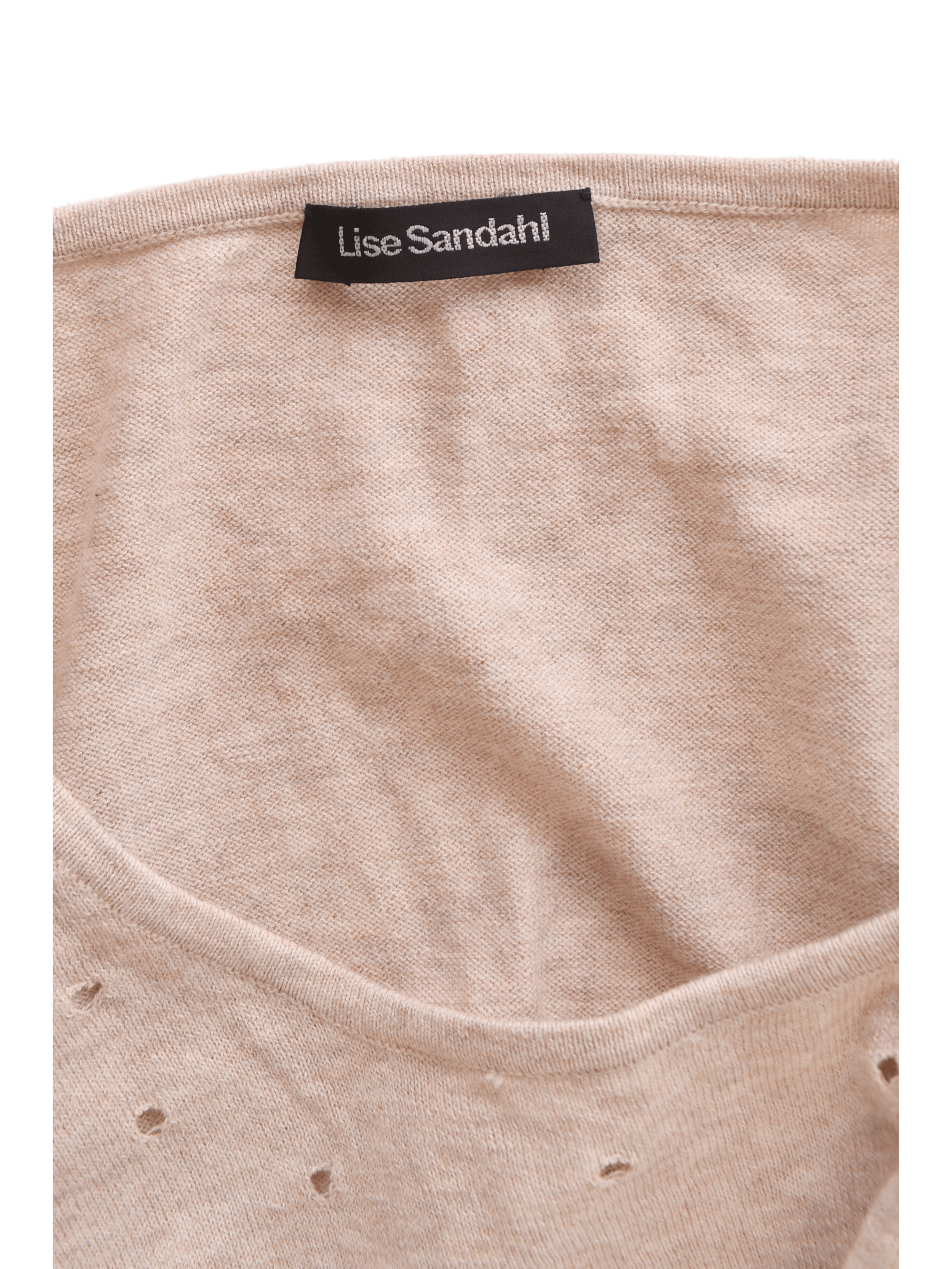 Lise Sandahl Sweater - M / Beige / Kvinde - SassyLAB Secondhand