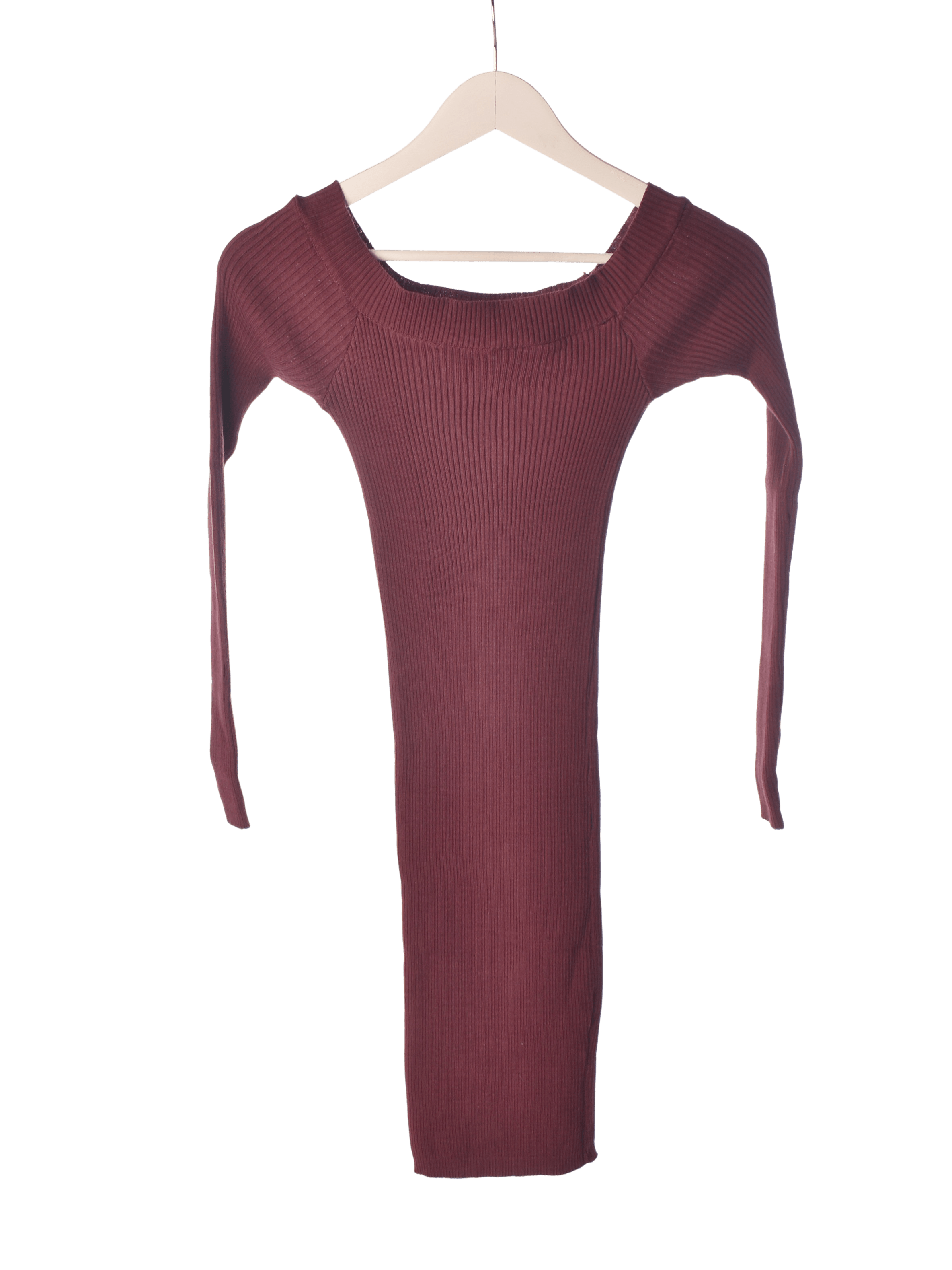 Lost ink Kjole - XXS / Bordeaux / Kvinde - SassyLAB Secondhand