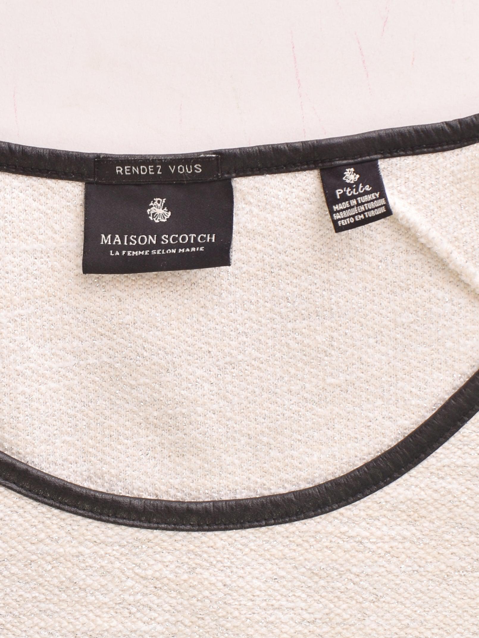 Maison Scotch Sweater - S / Hvid / Kvinde - SassyLAB Secondhand