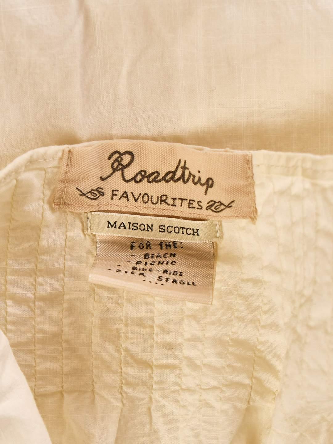 Maison Scotch Top - S / Hvid / Kvinde - SassyLAB Secondhand