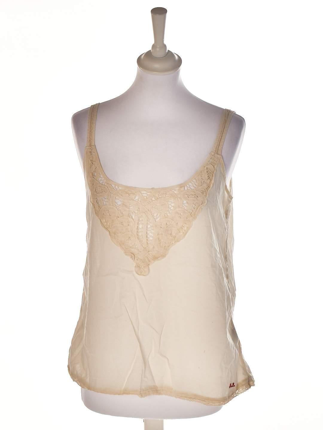 Maison Scotch Top - S / Hvid / Kvinde - SassyLAB Secondhand
