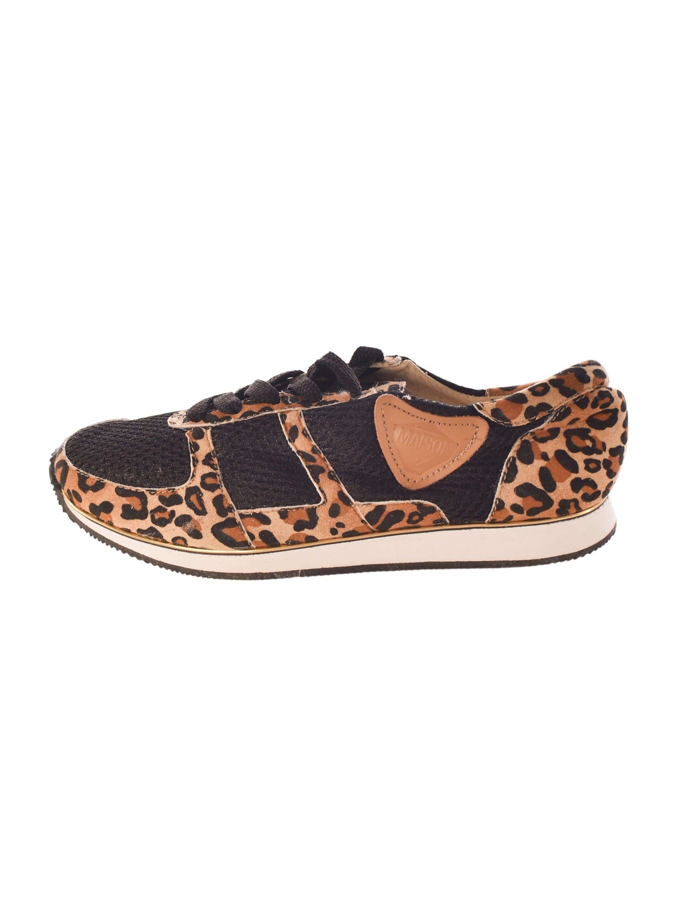 Maison Shoeshibar Sneakers - 38 / Dyreprint / Kvinde - SassyLAB Secondhand