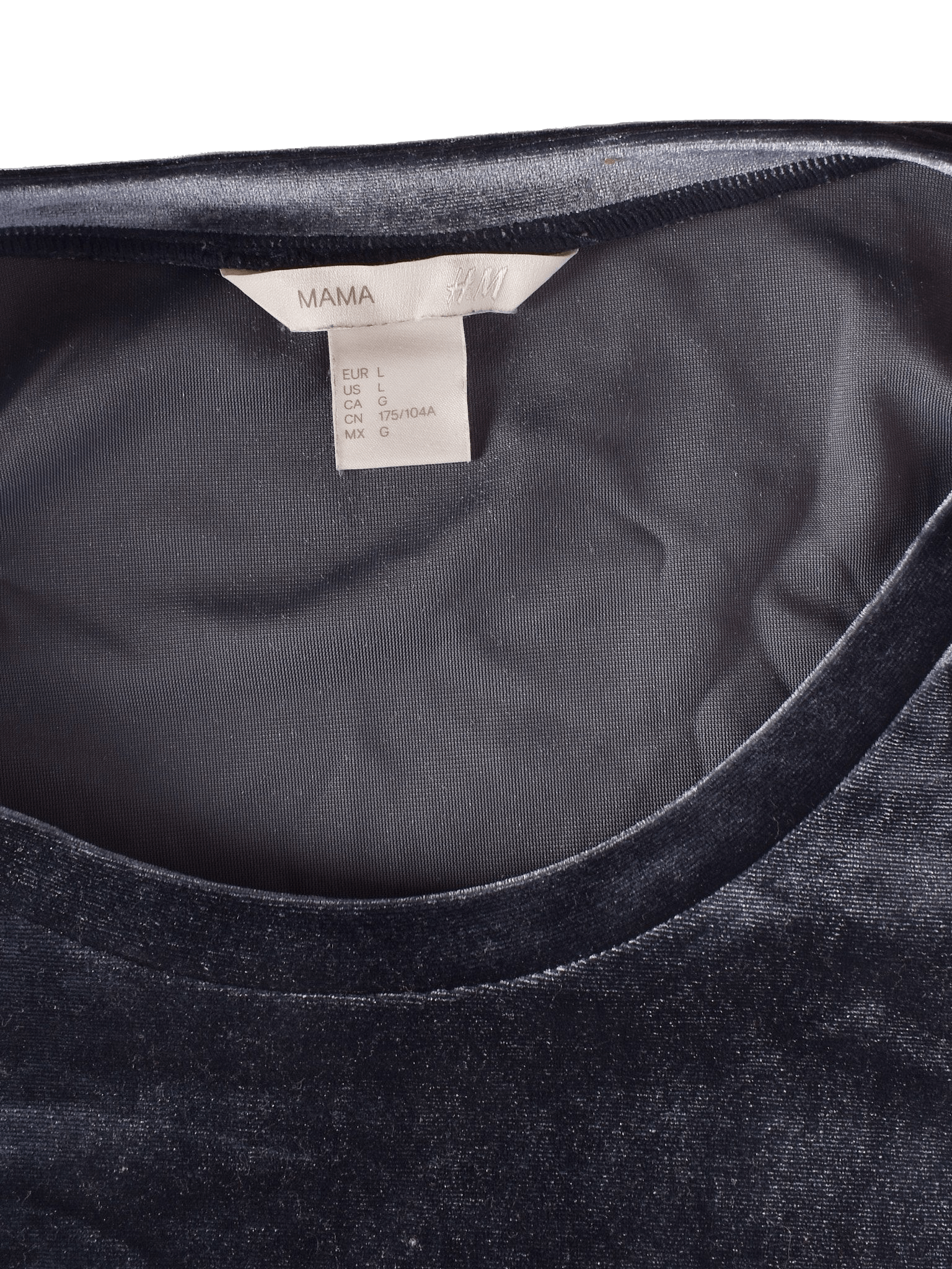 Mama H&M Bluse - L / Blå / Kvinde - SassyLAB Secondhand