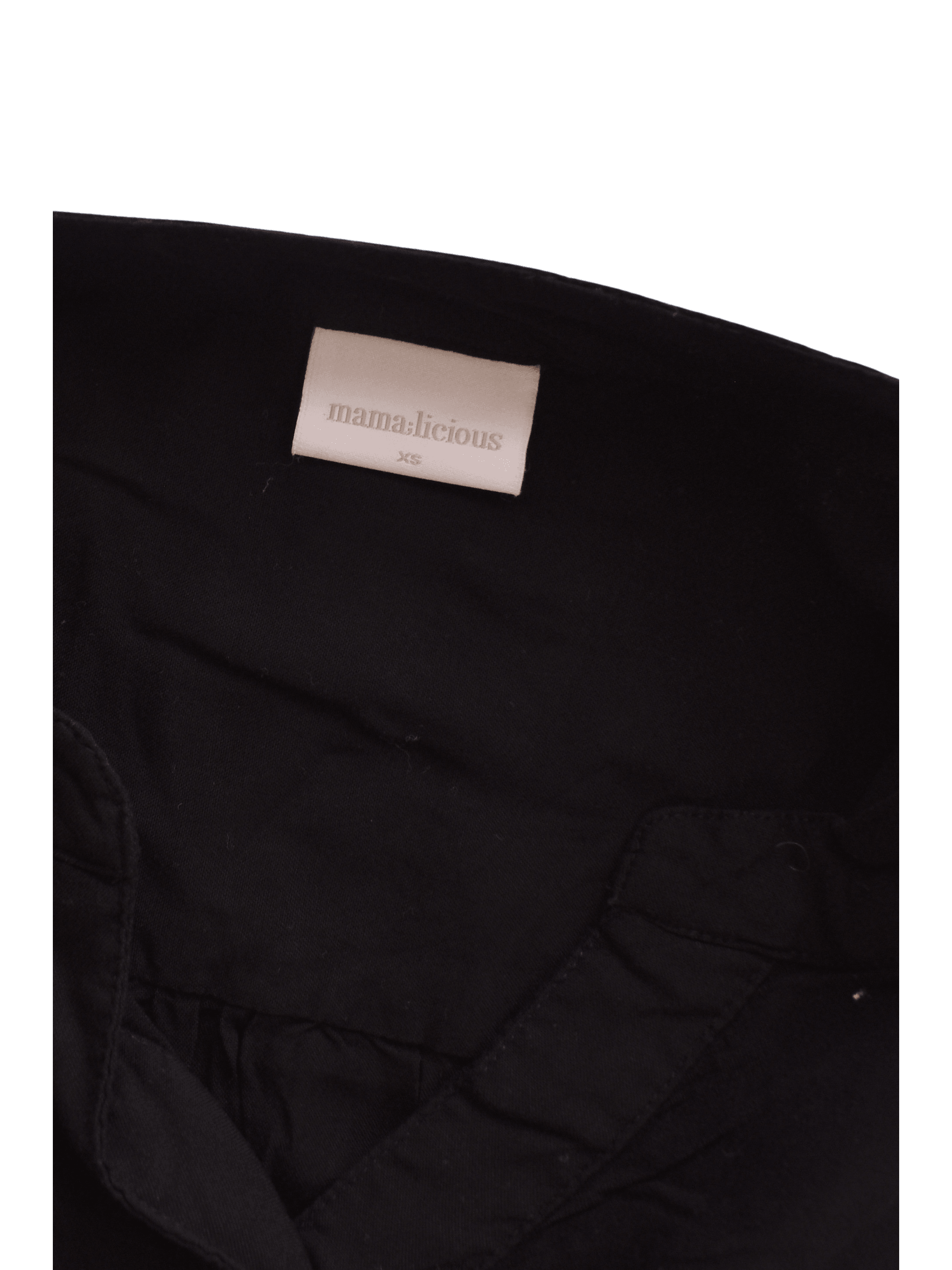 MAMA.LICIOUS Bluse - XS / Sort / Kvinde - SassyLAB Secondhand