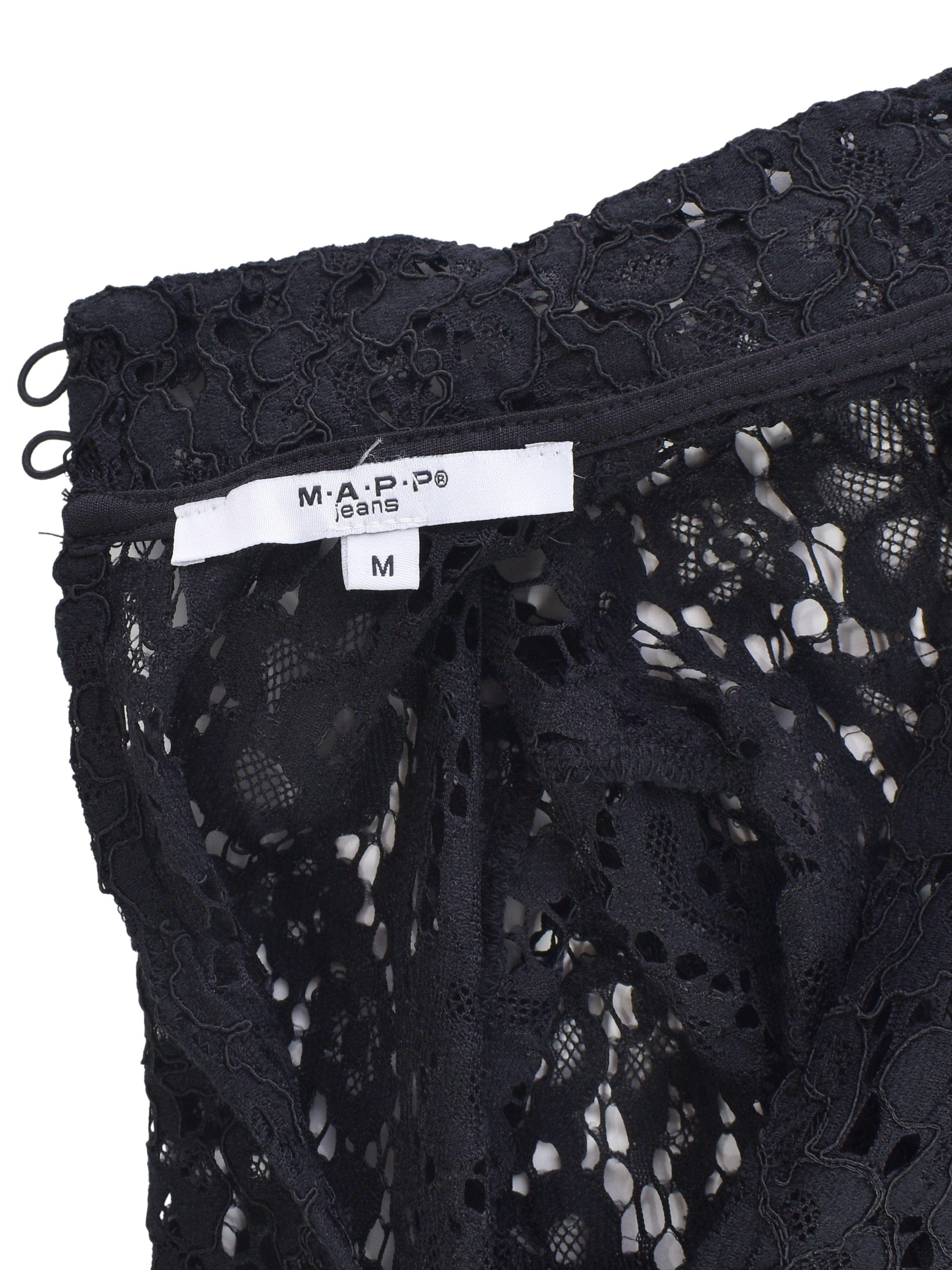 Mapp Bluse - M / Sort / Kvinde - SassyLAB Secondhand