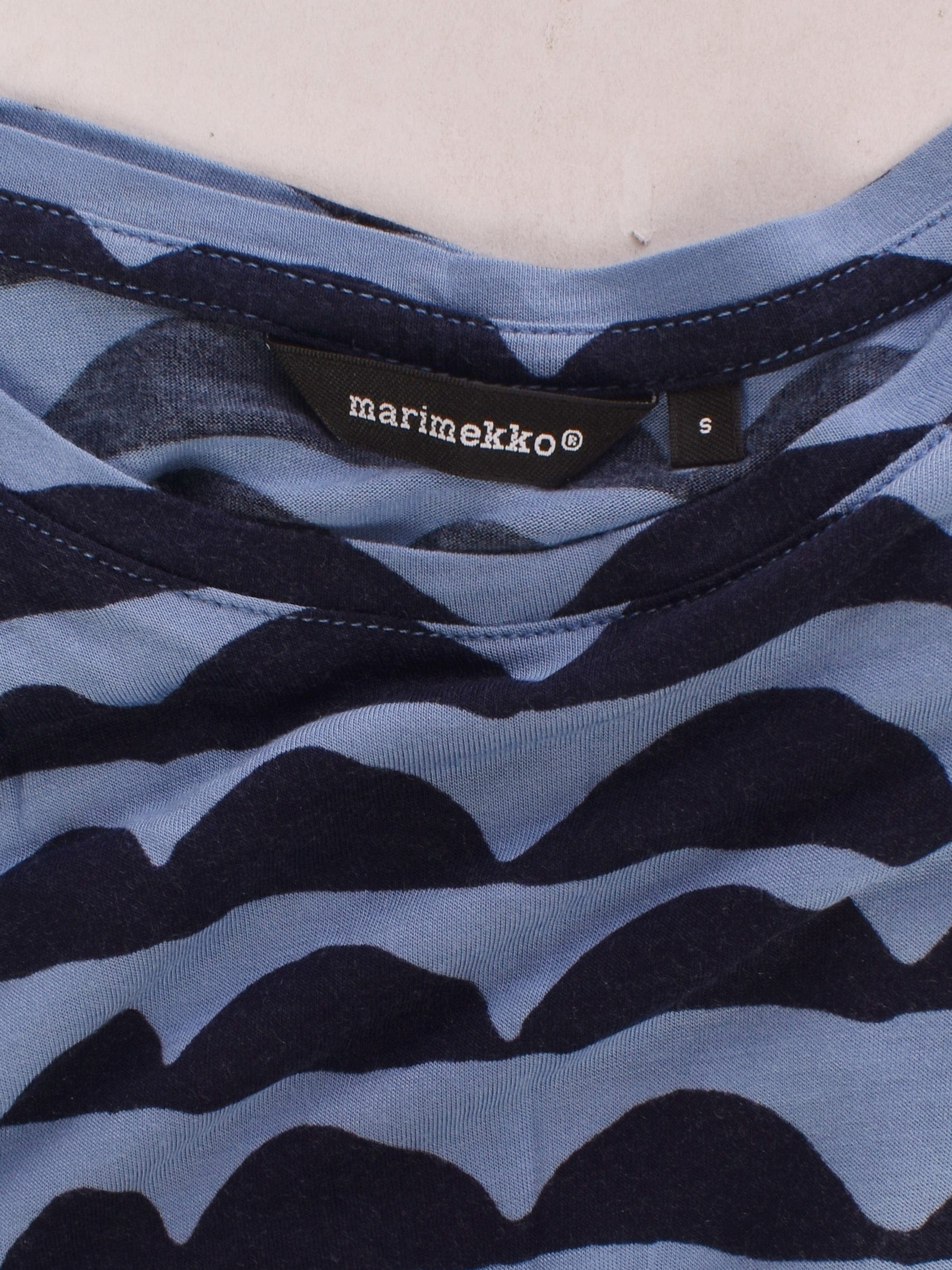 Marimekko T-Shirt - S / Blå / Kvinde - SassyLAB Secondhand