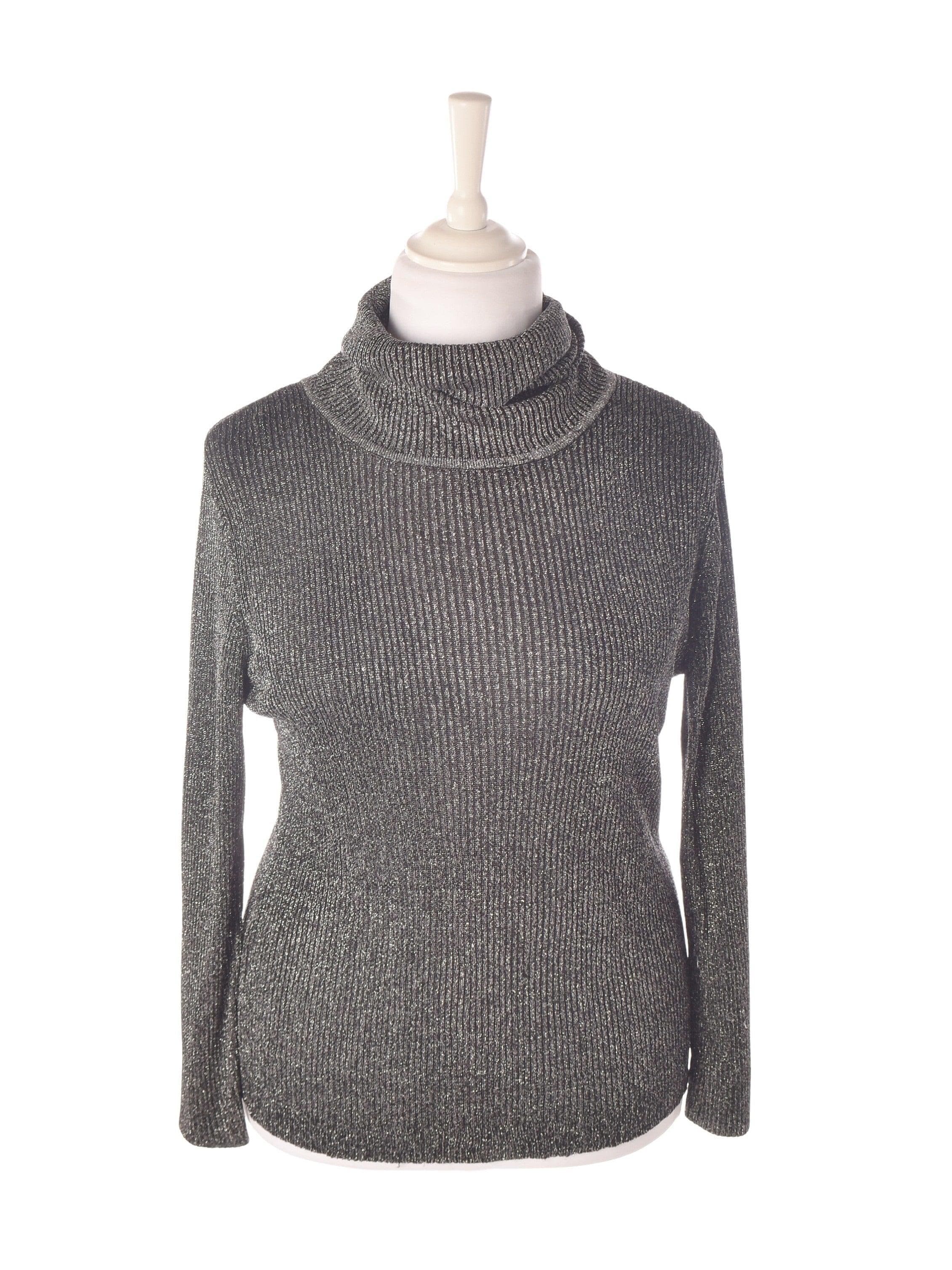 Mario Cotelli Bluse - L / Sort / Kvinde - SassyLAB Secondhand