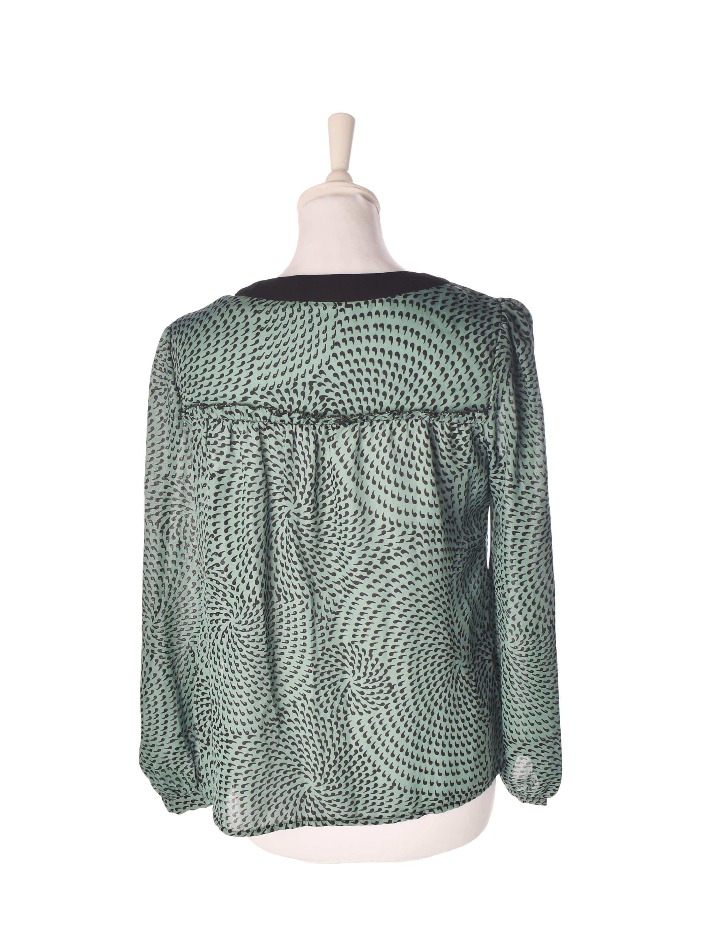 Max C London Bluse - 36 / Grøn / Kvinde - SassyLAB Secondhand