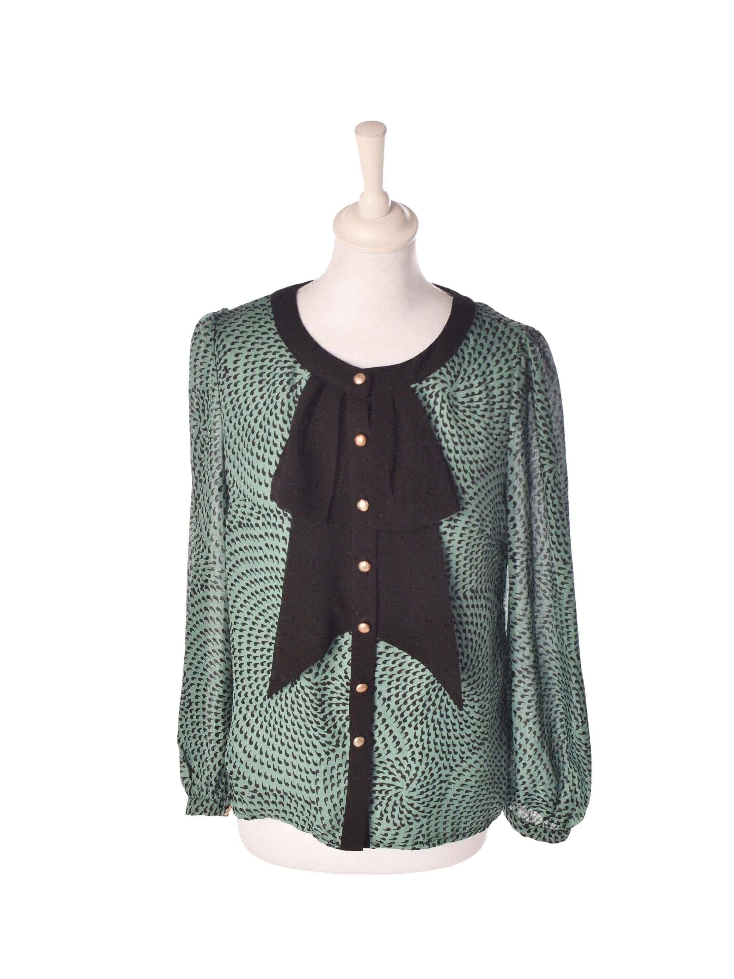Max C London Bluse - 36 / Grøn / Kvinde - SassyLAB Secondhand