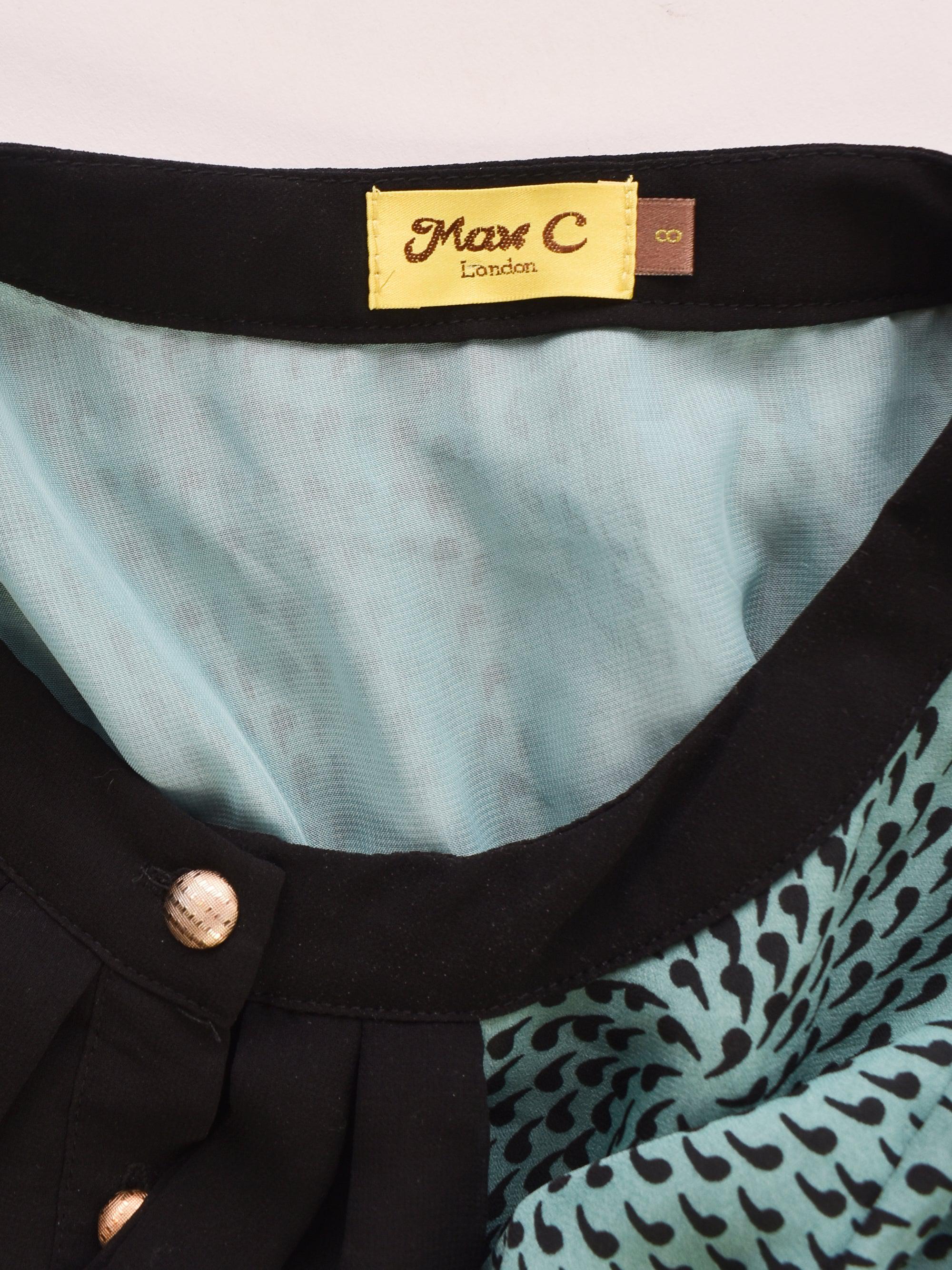 Max C London Bluse - 36 / Grøn / Kvinde - SassyLAB Secondhand