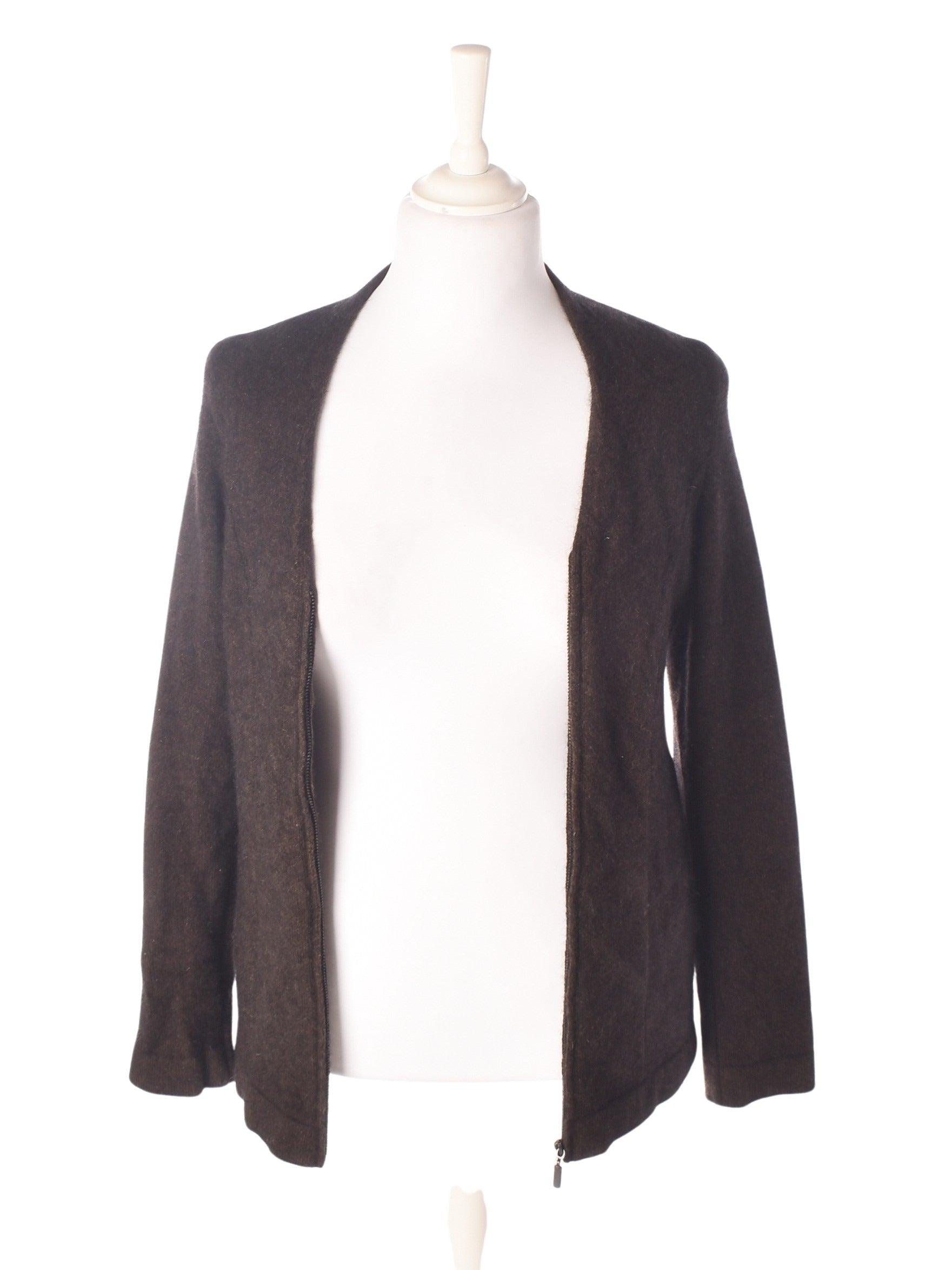 Merino Mink Cardigan - M / Brun / Kvinde - SassyLAB Secondhand