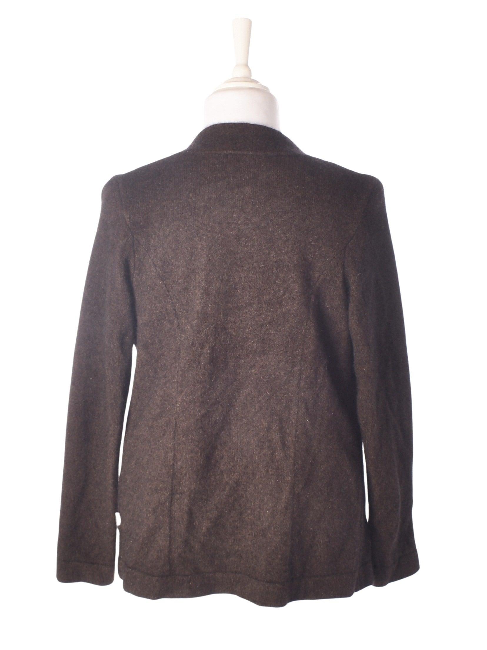 Merino Mink Cardigan - M / Brun / Kvinde - SassyLAB Secondhand