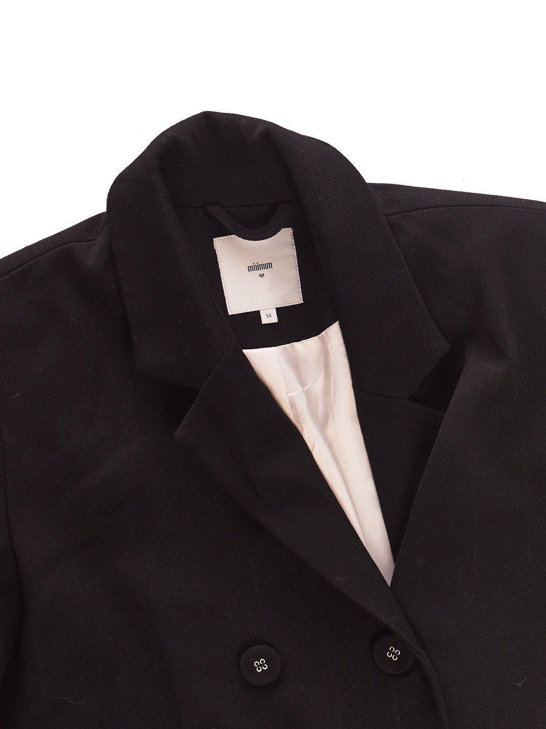 Minimum Blazer - XS / Sort / Kvinde - SassyLAB Secondhand