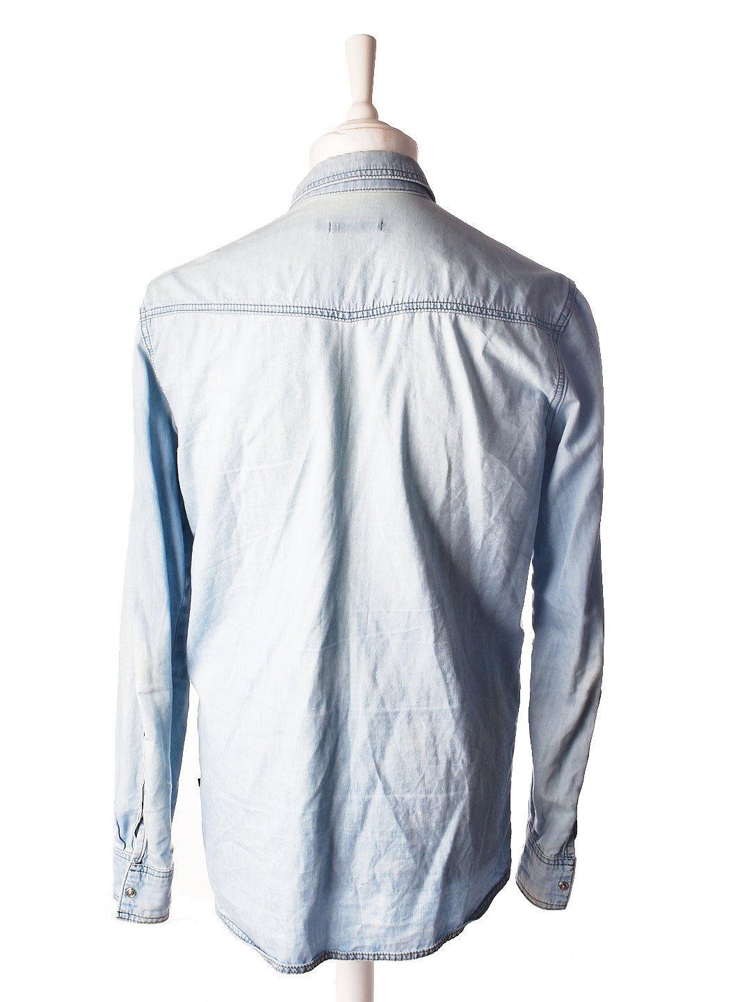 Minimum Skjorte - M / Blå / Mand - SassyLAB Secondhand
