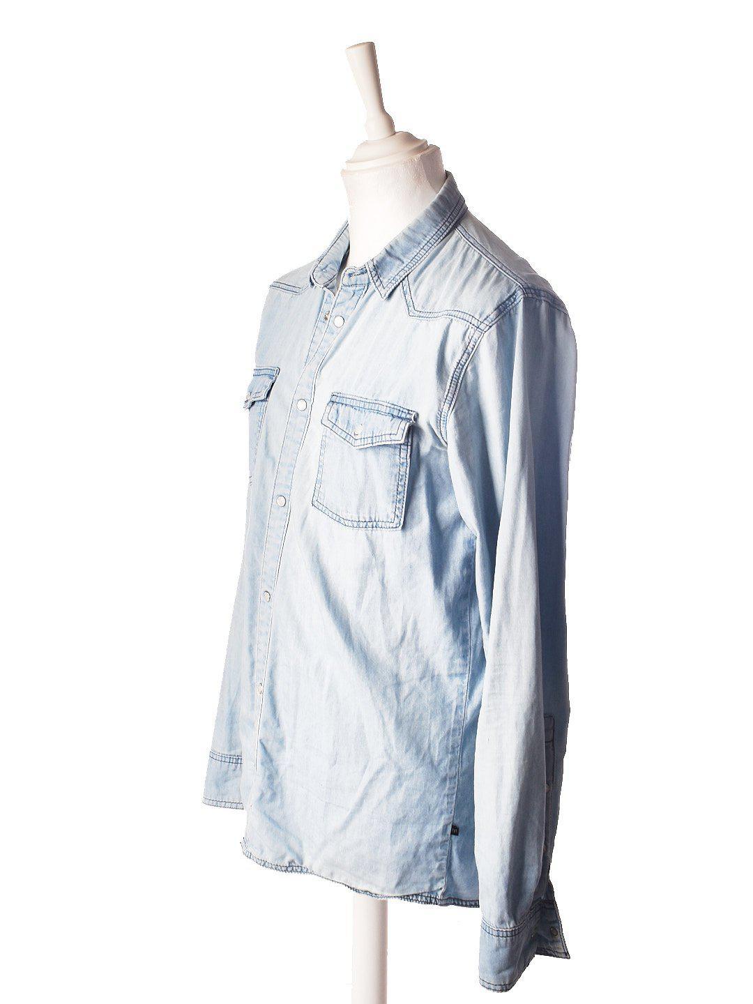 Minimum Skjorte - M / Blå / Mand - SassyLAB Secondhand