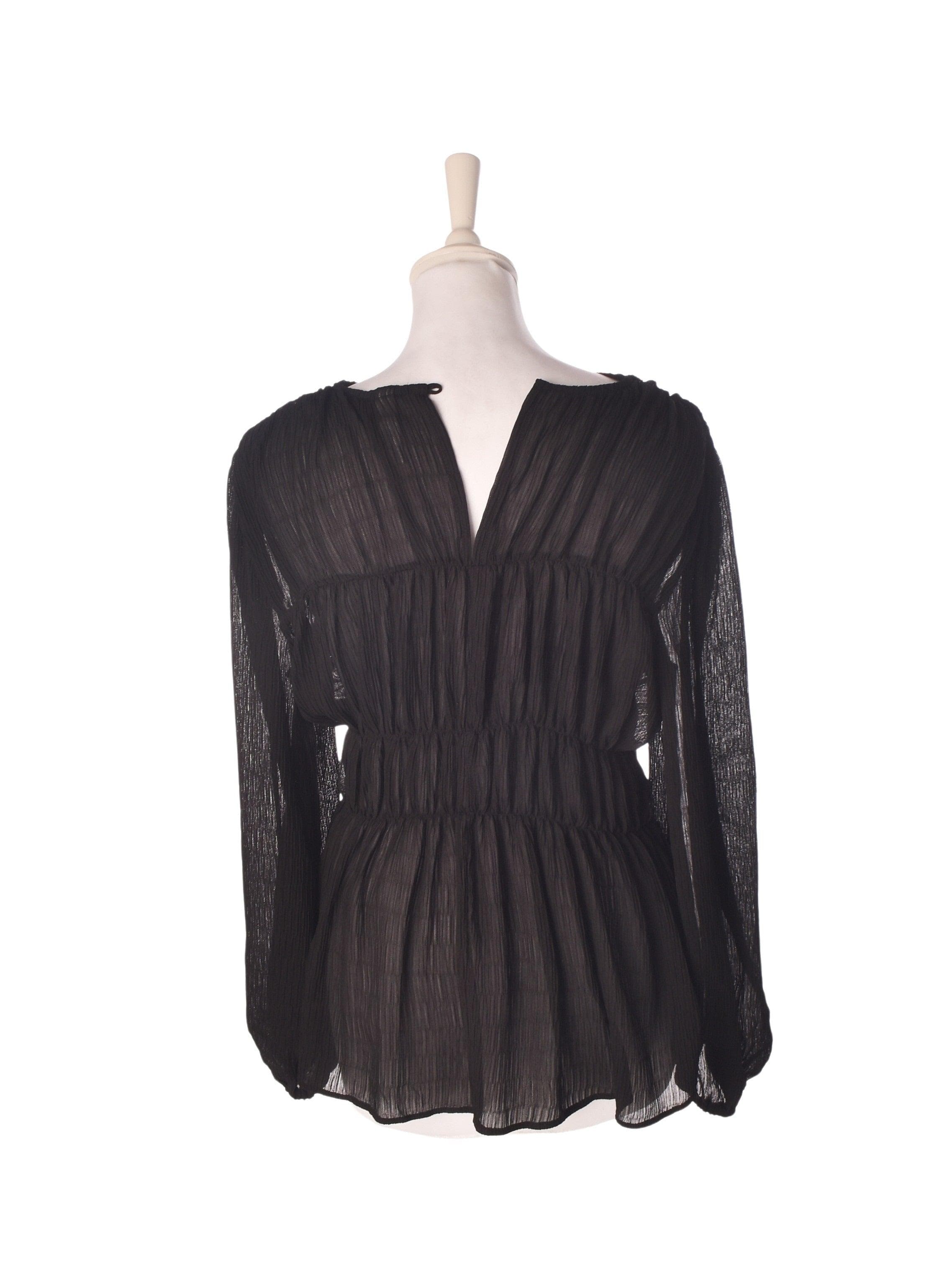 MNG Bluse - XS / Sort / Kvinde - SassyLAB Secondhand