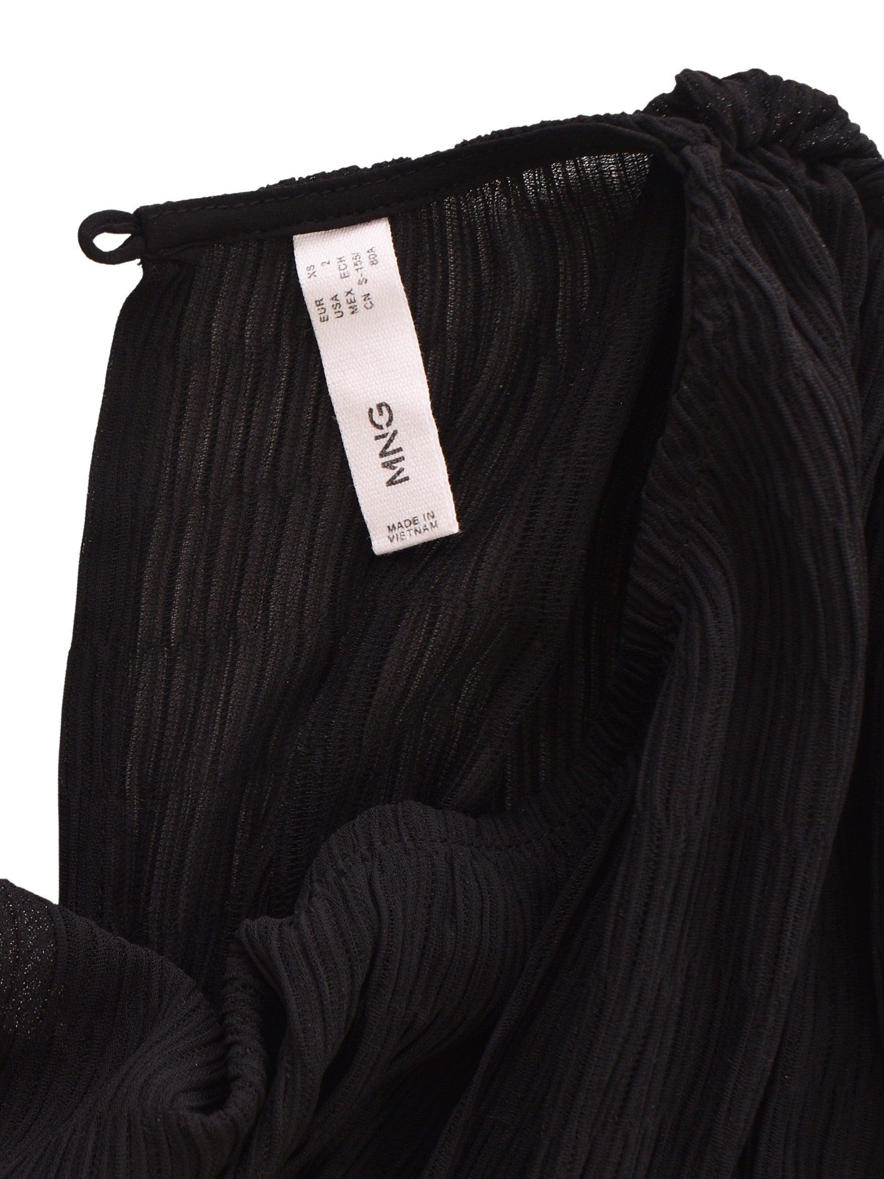 MNG Bluse - XS / Sort / Kvinde - SassyLAB Secondhand