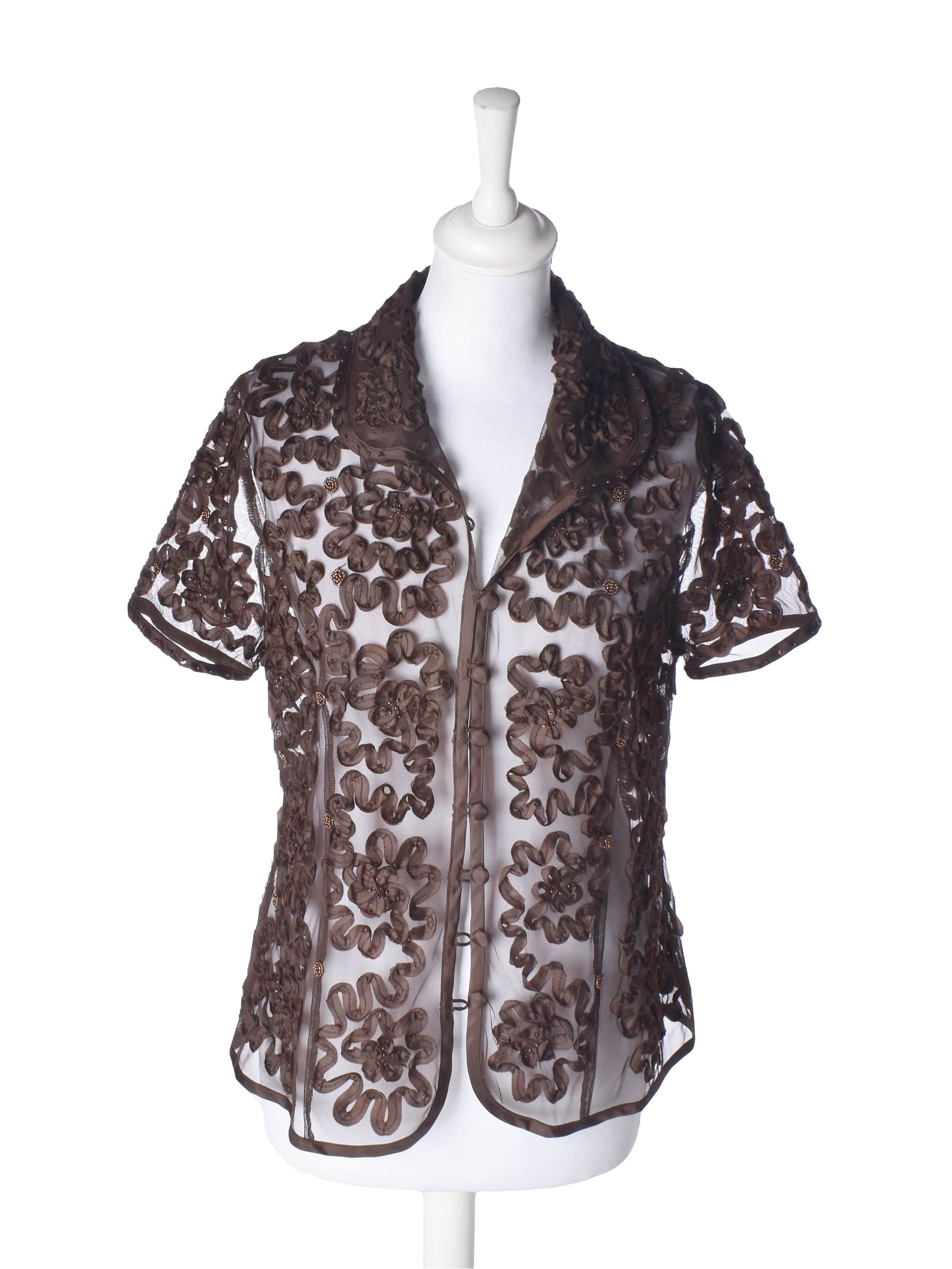 Molly Jo Bluse - M / Brun / Kvinde - SassyLAB Secondhand