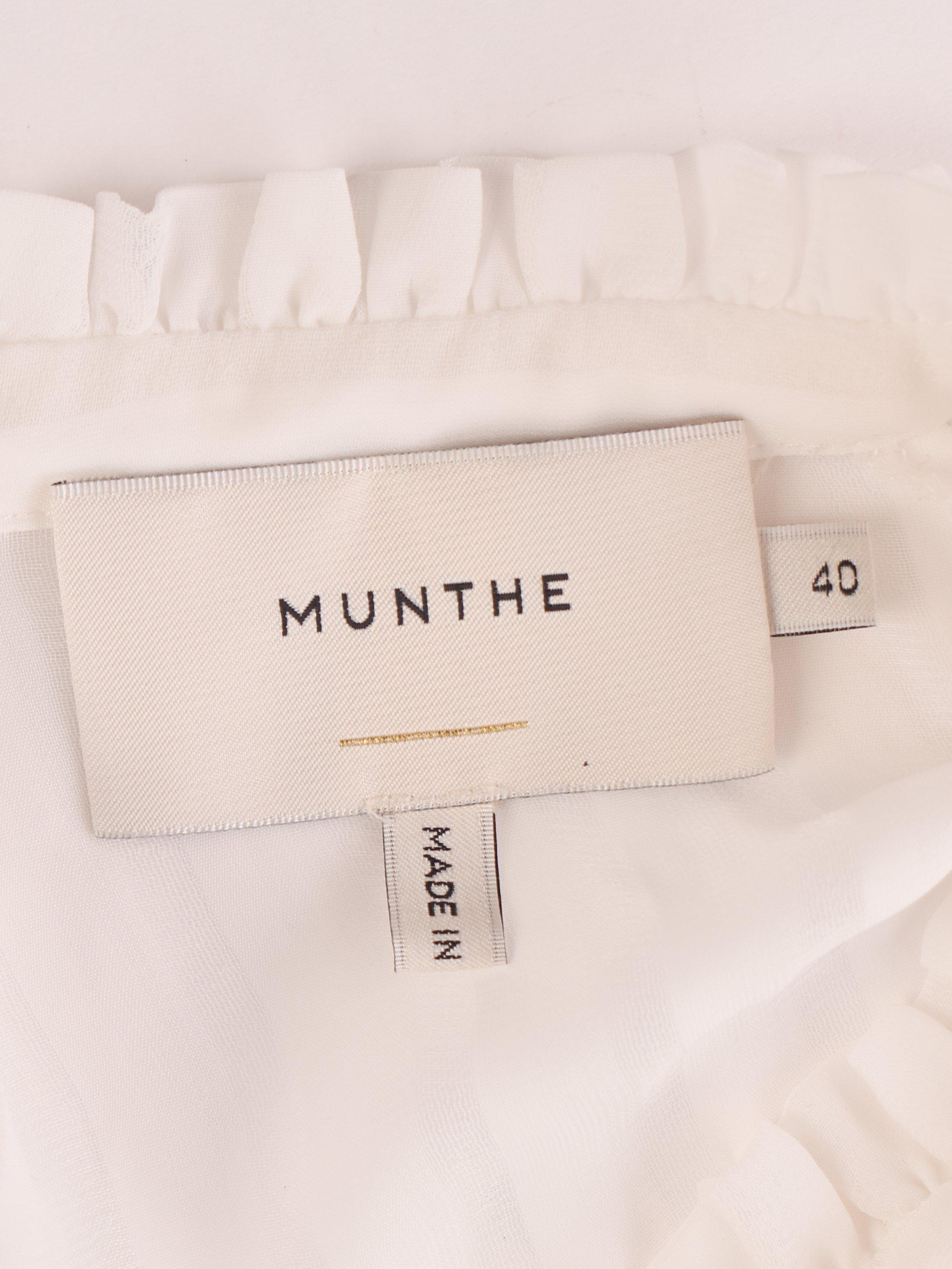 Munthe Bluse - 40 / Hvid / Kvinde - SassyLAB Secondhand